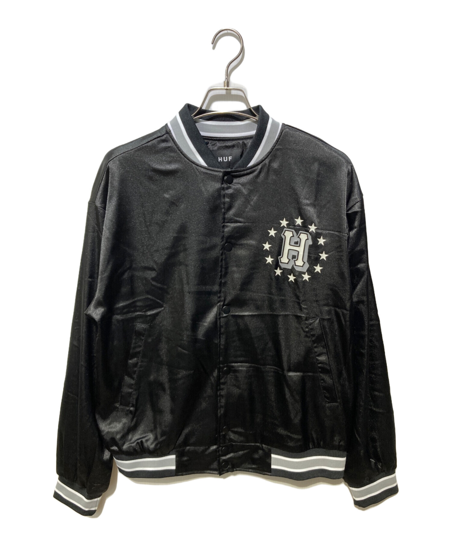 中古・古着通販】HUF (ハフ) ブルゾン ブラック サイズ:M｜ブランド 