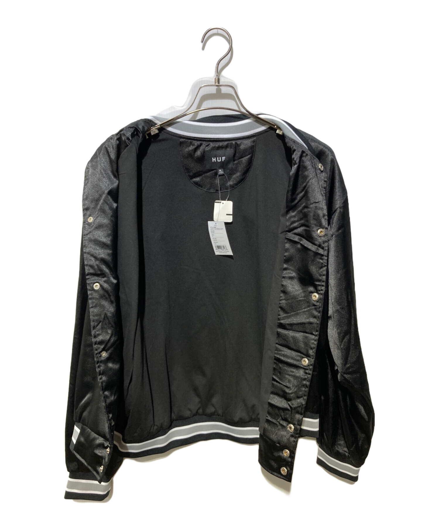 中古・古着通販】HUF (ハフ) ブルゾン ブラック サイズ:M｜ブランド 