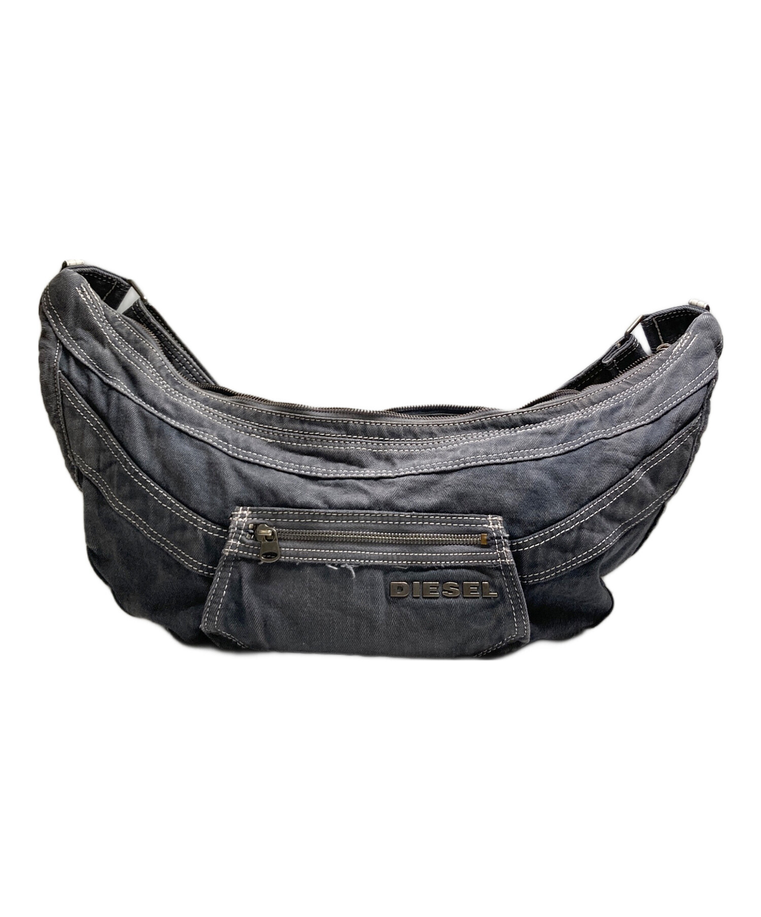 中古・古着通販】DIESEL (ディーゼル) ショルダーバッグ グレー 