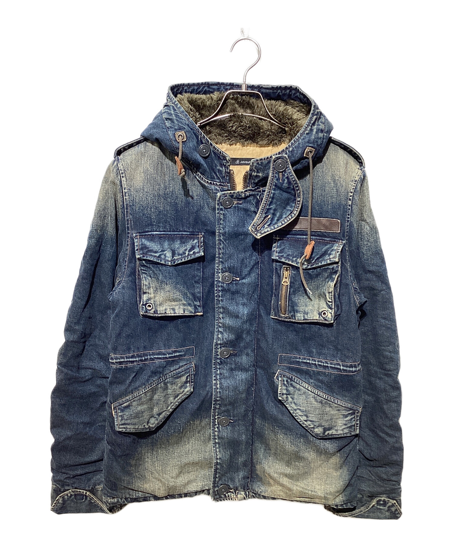 中古・古着通販】Johnbull (ジョンブル) 裏ファーデニムフーデッド 
