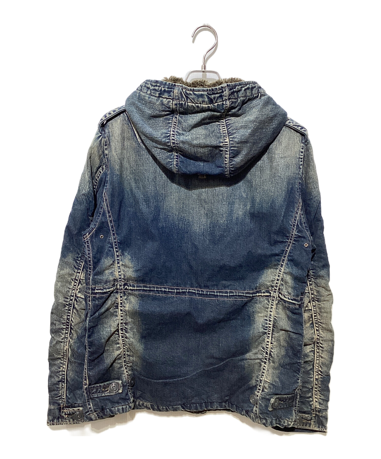 中古・古着通販】Johnbull (ジョンブル) 裏ファーデニムフーデッド 