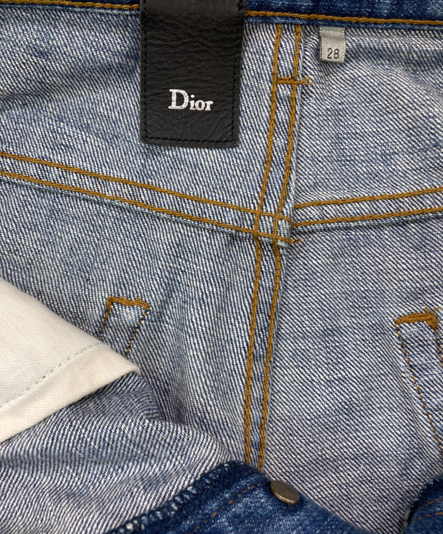中古・古着通販】Dior Homme (ディオール オム) 爪痕デザインスキニー