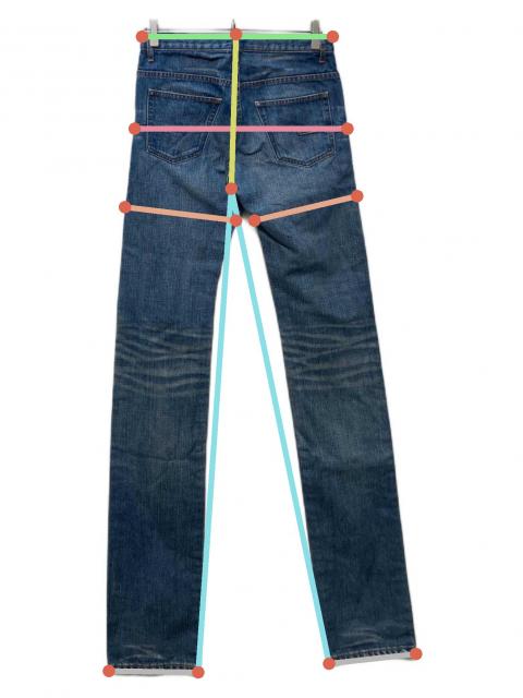 中古・古着通販】Dior Homme (ディオール オム) 爪痕デザインスキニー