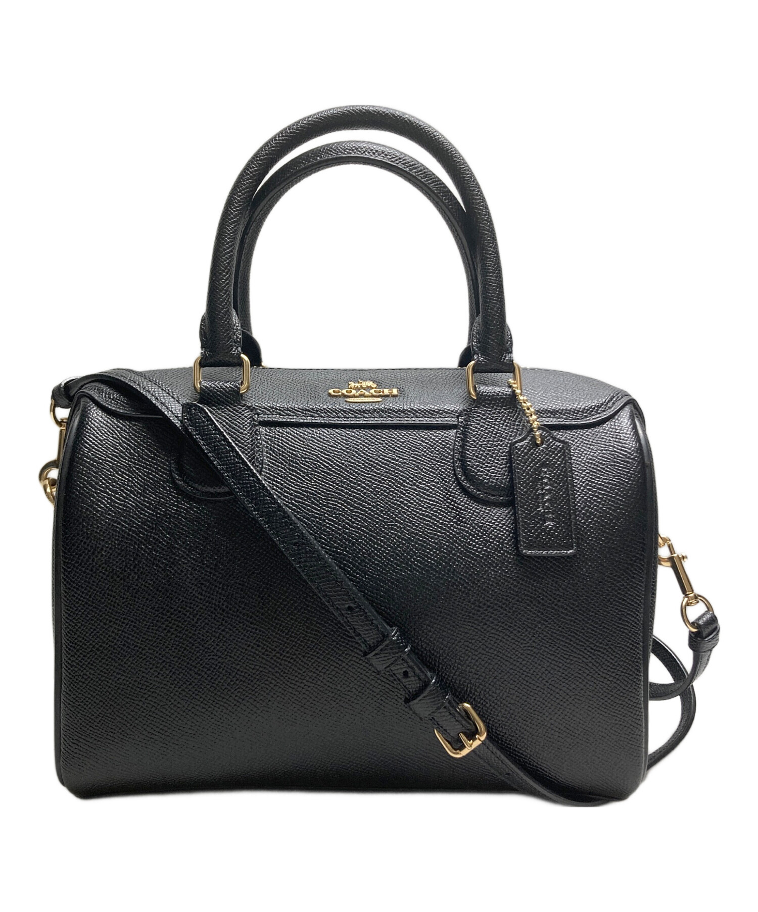 中古・古着通販】COACH (コーチ) 2WAYバッグ ブラック サイズ:FREE 
