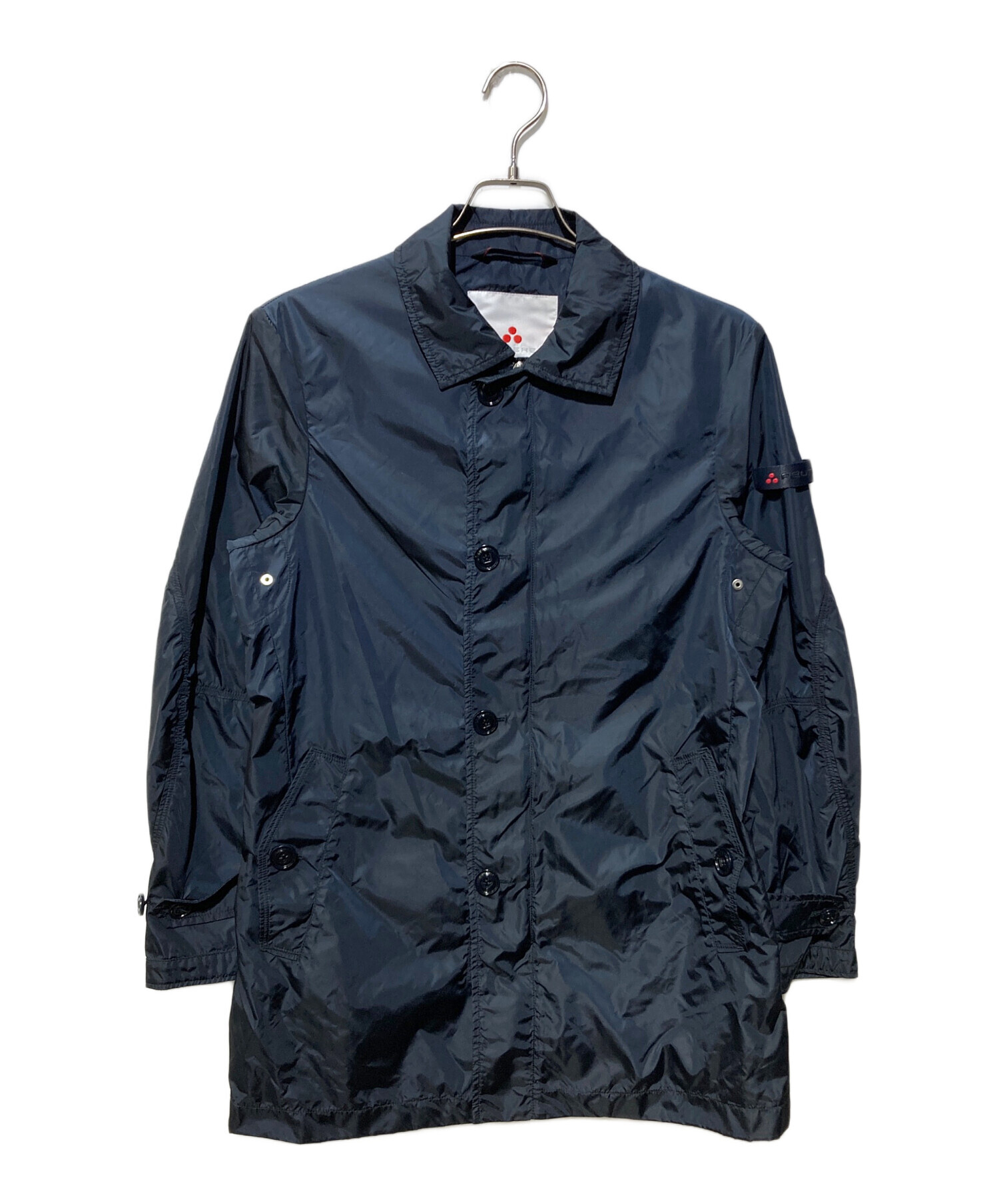 中古・古着通販】PEUTEREY (ピューテリー) ナイロンコート ネイビー 