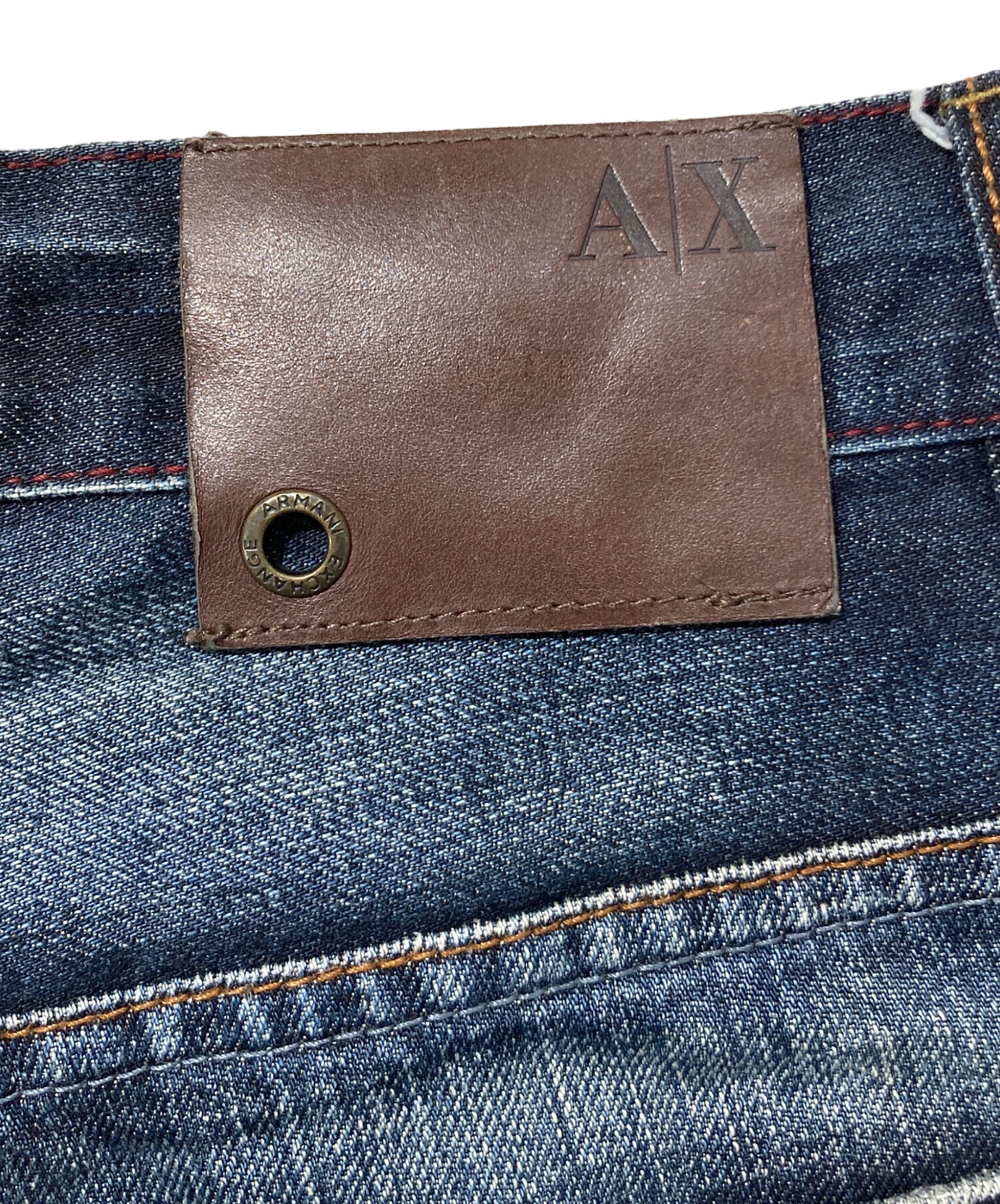 新品未使用品 ARMANI EXCHENGI ダメージストレートジーンズUSA 中古・古着通販】ARMANI EXCHANGE (アルマーニ エクスチェンジ