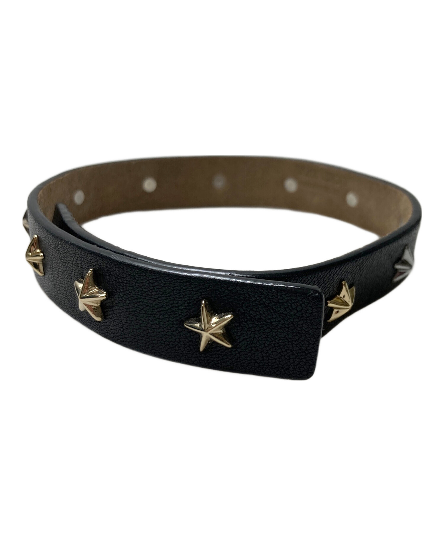 中古・古着通販】JIMMY CHOO (ジミーチュウ) スタースタッズレザー
