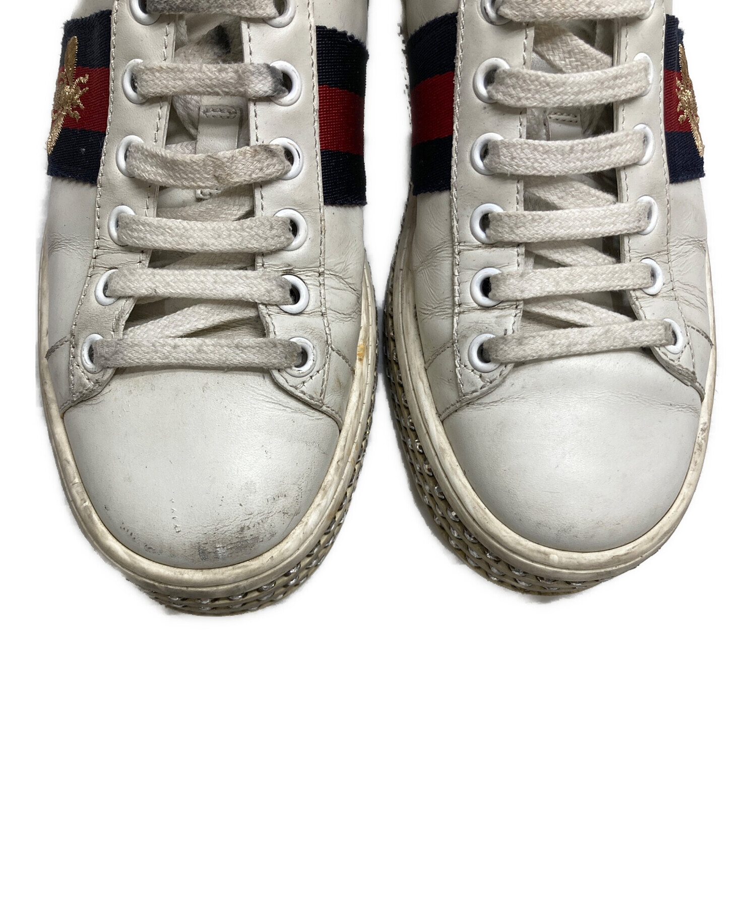 中古・古着通販】GUCCI (グッチ) プラットフォームエーススニーカー 