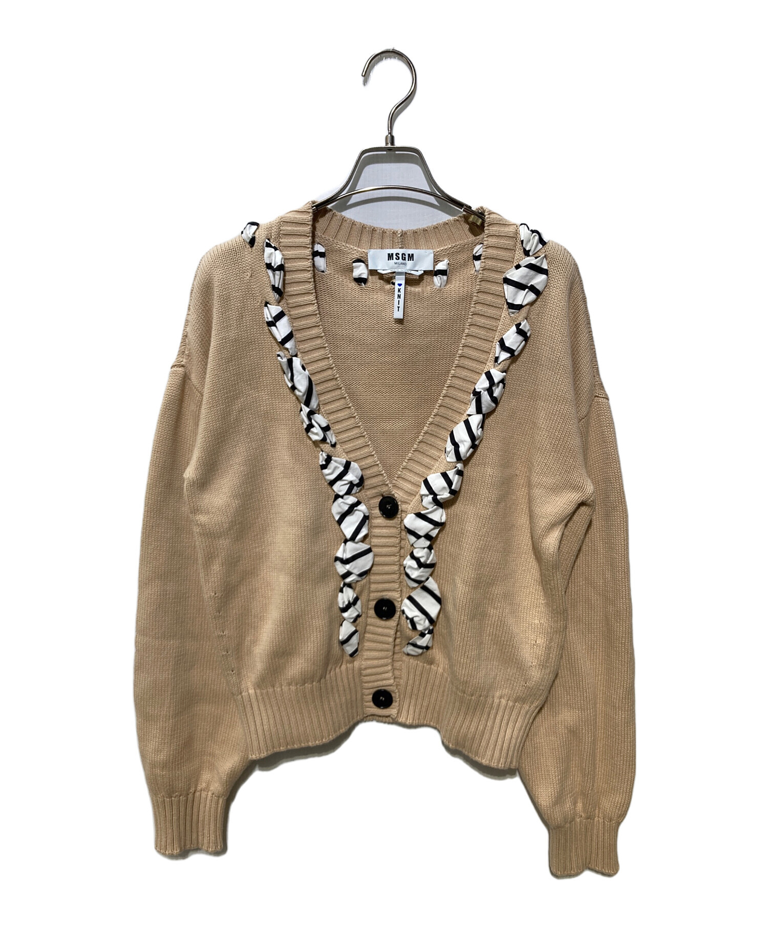 中古・古着通販】MSGM (エムエスジーエム) カーディガン ベージュ