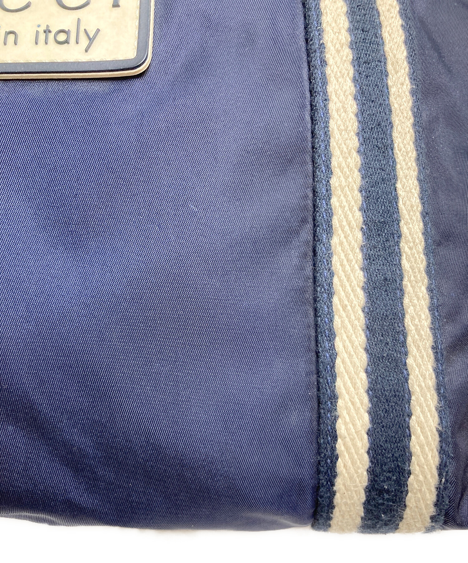 中古・古着通販】GUCCI (グッチ) クレスト ショルダーバッグ ネイビー