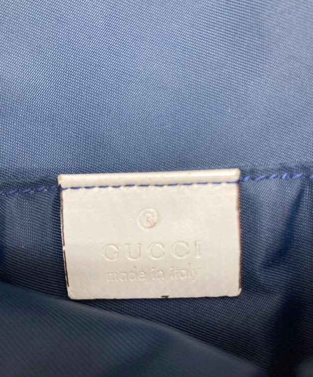 中古・古着通販】GUCCI (グッチ) クレスト ショルダーバッグ ネイビー
