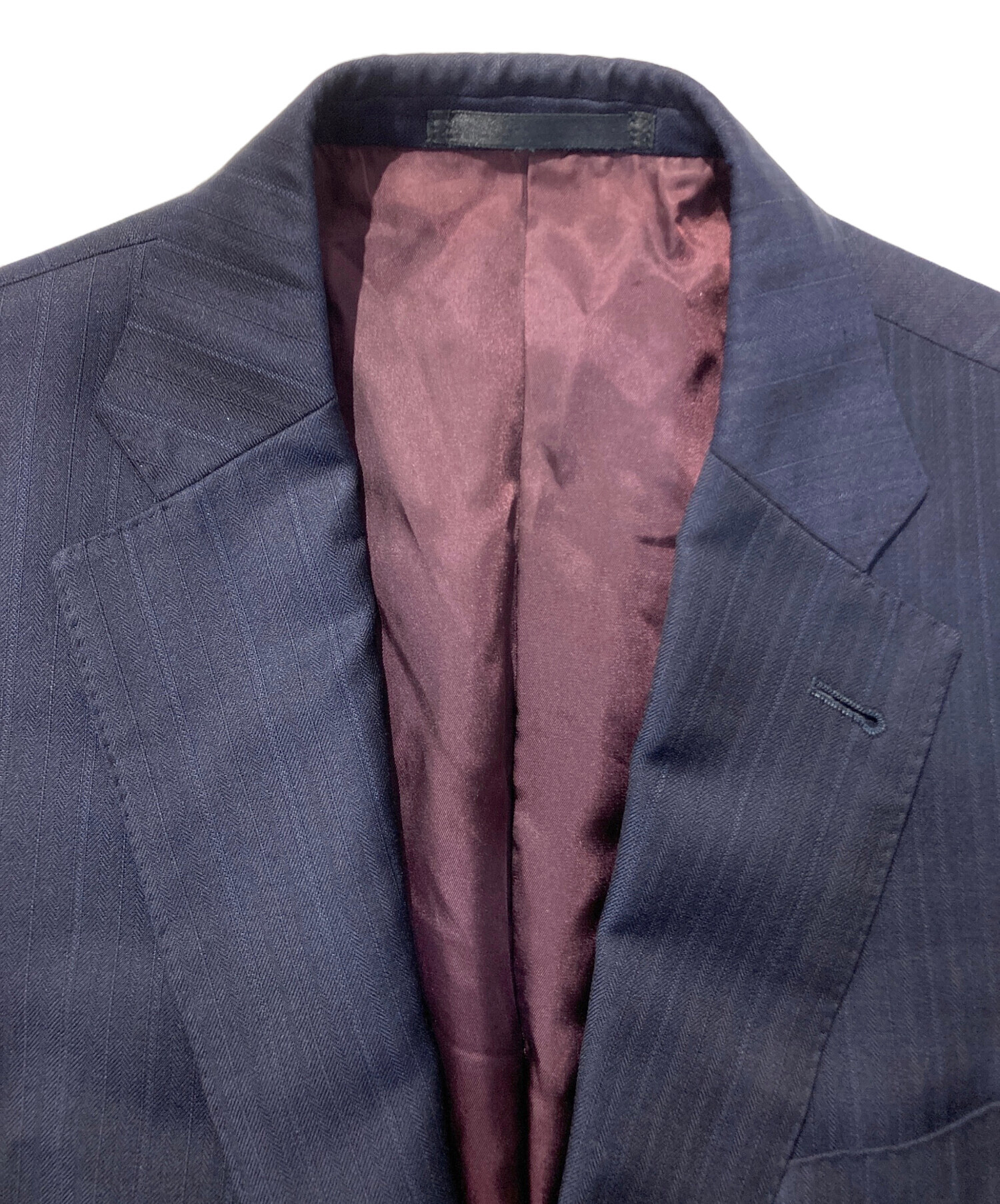 【ポールスミス】エルメネジルド・ゼニア ストライプ ビジネスジャケット＆ベスト 中古・古着通販】PAUL SMITH (ポールスミス) ERMENEGILDO ZEGNA