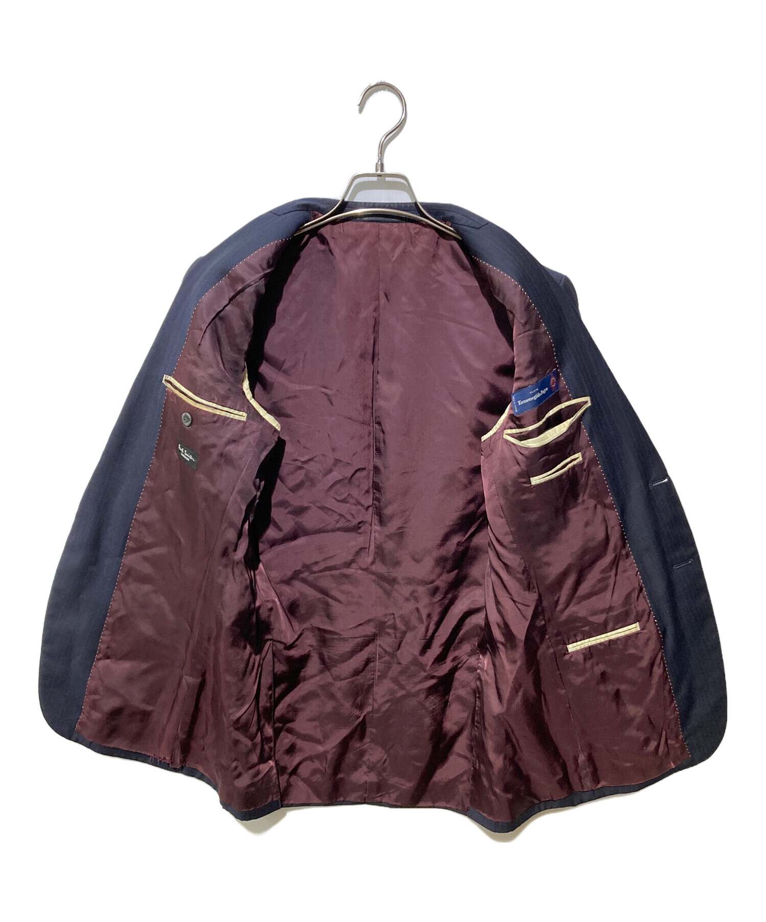 【ポールスミス】エルメネジルド・ゼニア ストライプ ビジネスジャケット＆ベスト 中古・古着通販】PAUL SMITH (ポールスミス) ERMENEGILDO ZEGNA