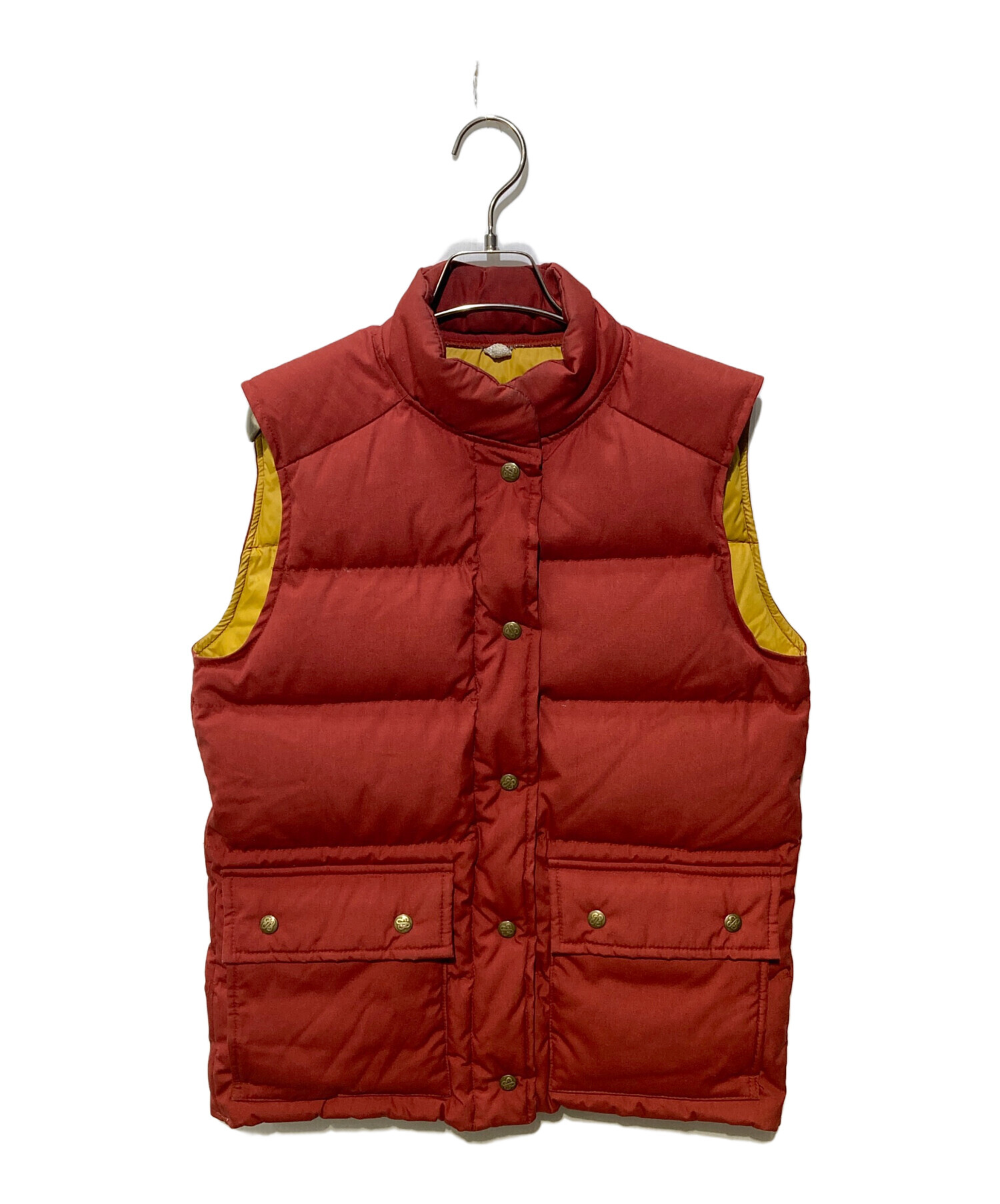 未使用級 高級グースダウン エディーバウアー ダウンベスト XL 赤 中古・古着通販】Eddie Bauer (エディーバウアー) ダウンベスト レッド