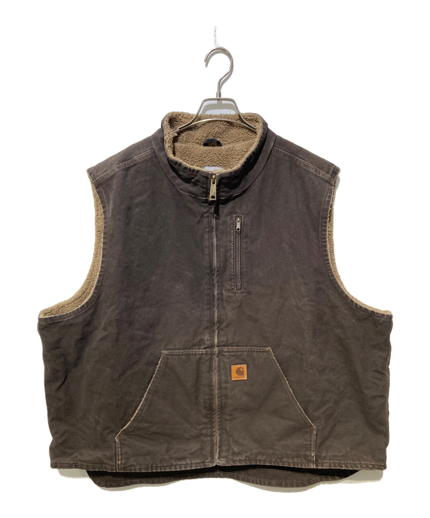 中古・古着通販】CarHartt (カーハート) ダックベスト ブラウン サイズ