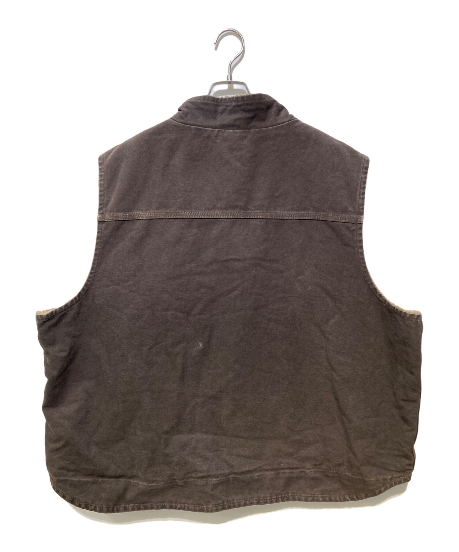中古・古着通販】CarHartt (カーハート) ダックベスト ブラウン サイズ