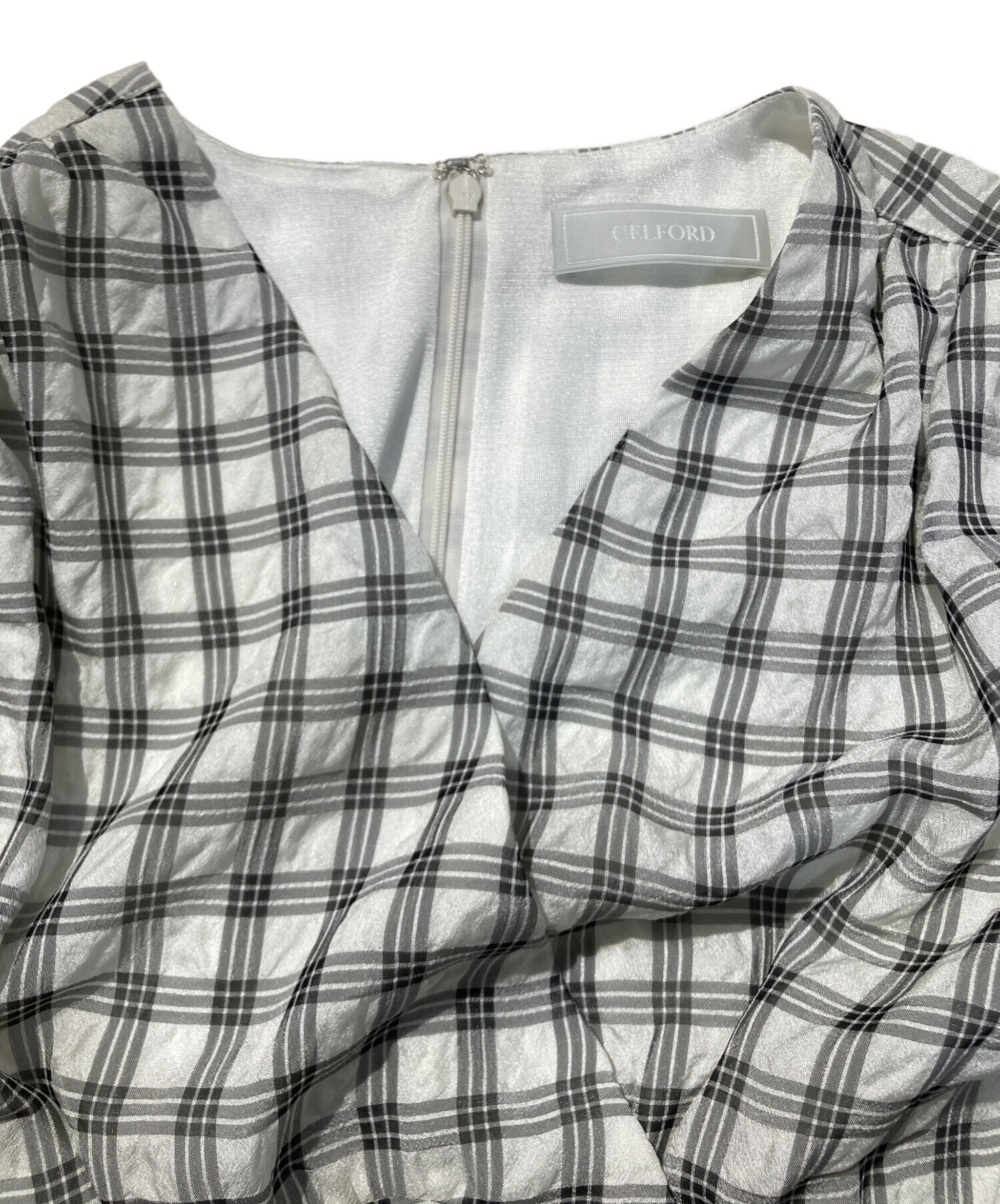 中古・古着通販】CELFORD (セルフォード) サッカーチェックワンピース