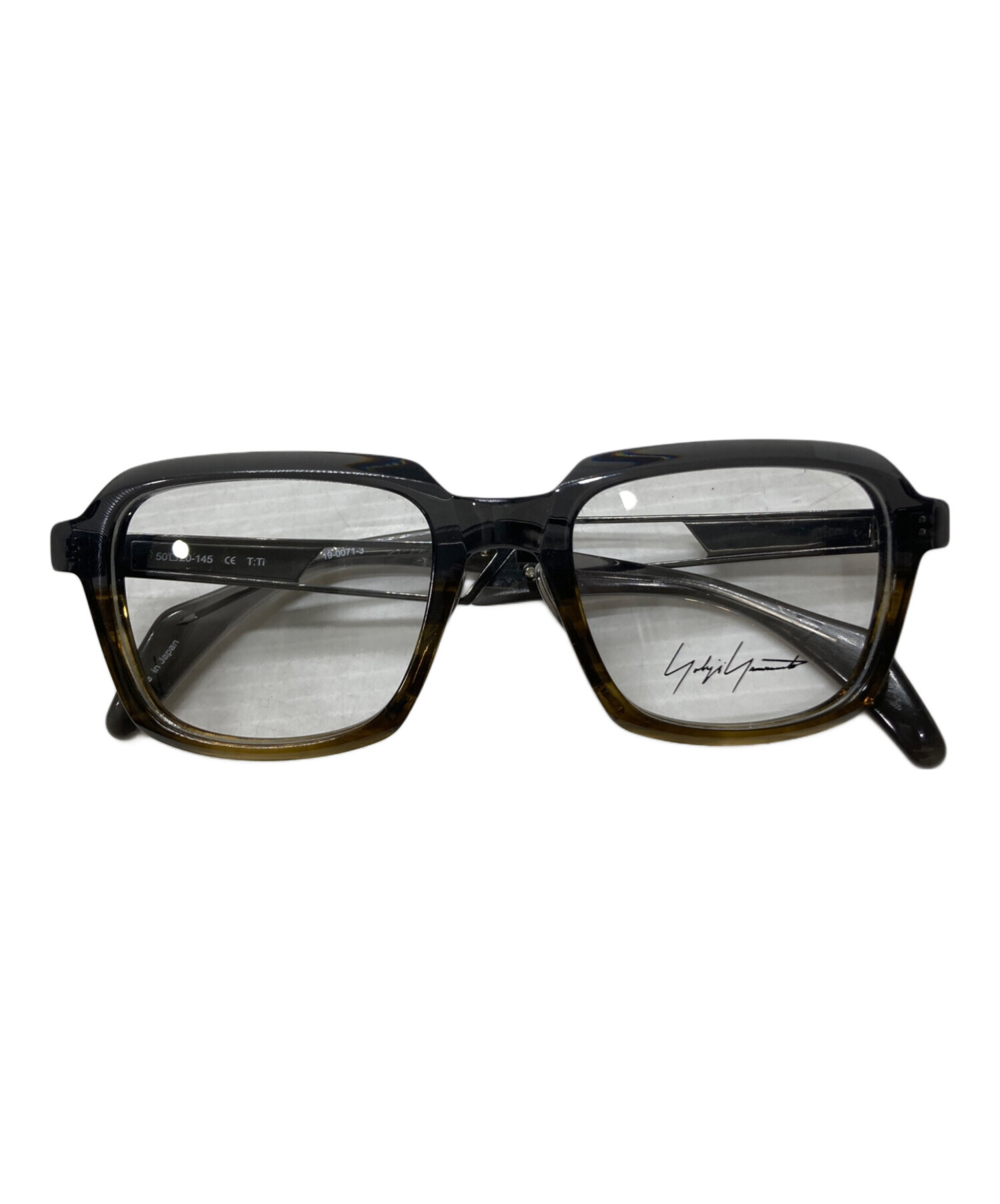 中古・古着通販】YOHJI YAMAMOTO (ヨウジヤマモト) 伊達眼鏡 ブラック