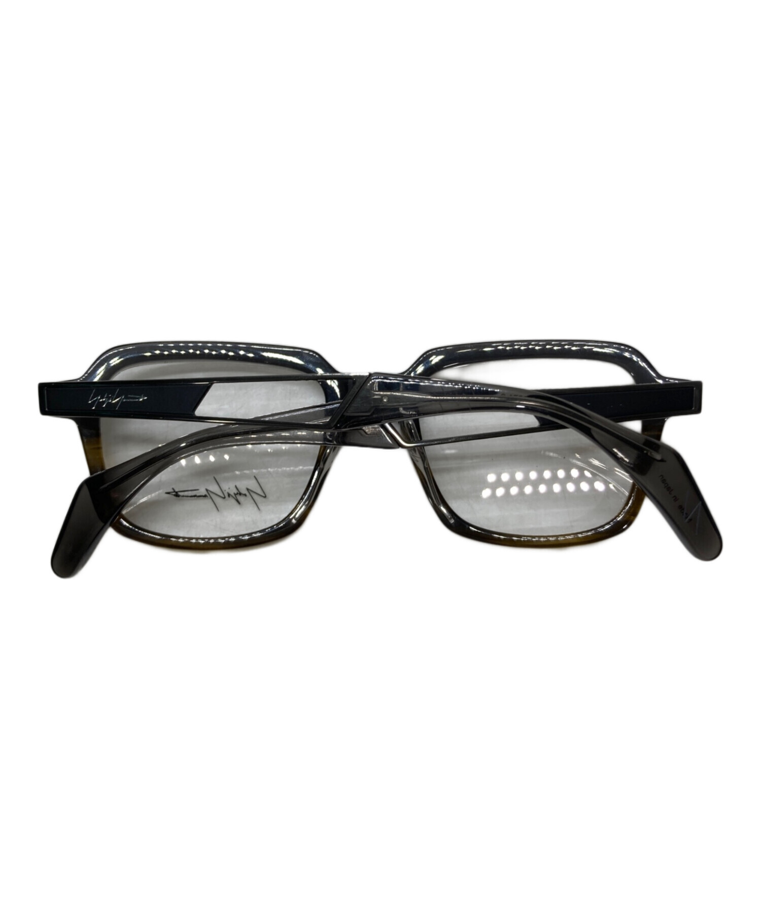中古・古着通販】YOHJI YAMAMOTO (ヨウジヤマモト) 伊達眼鏡 ブラック