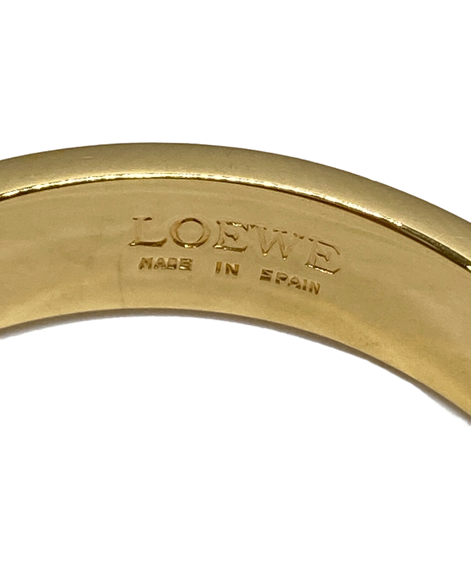 中古・古着通販】LOEWE (ロエベ) バングル ブラック×ゴールド