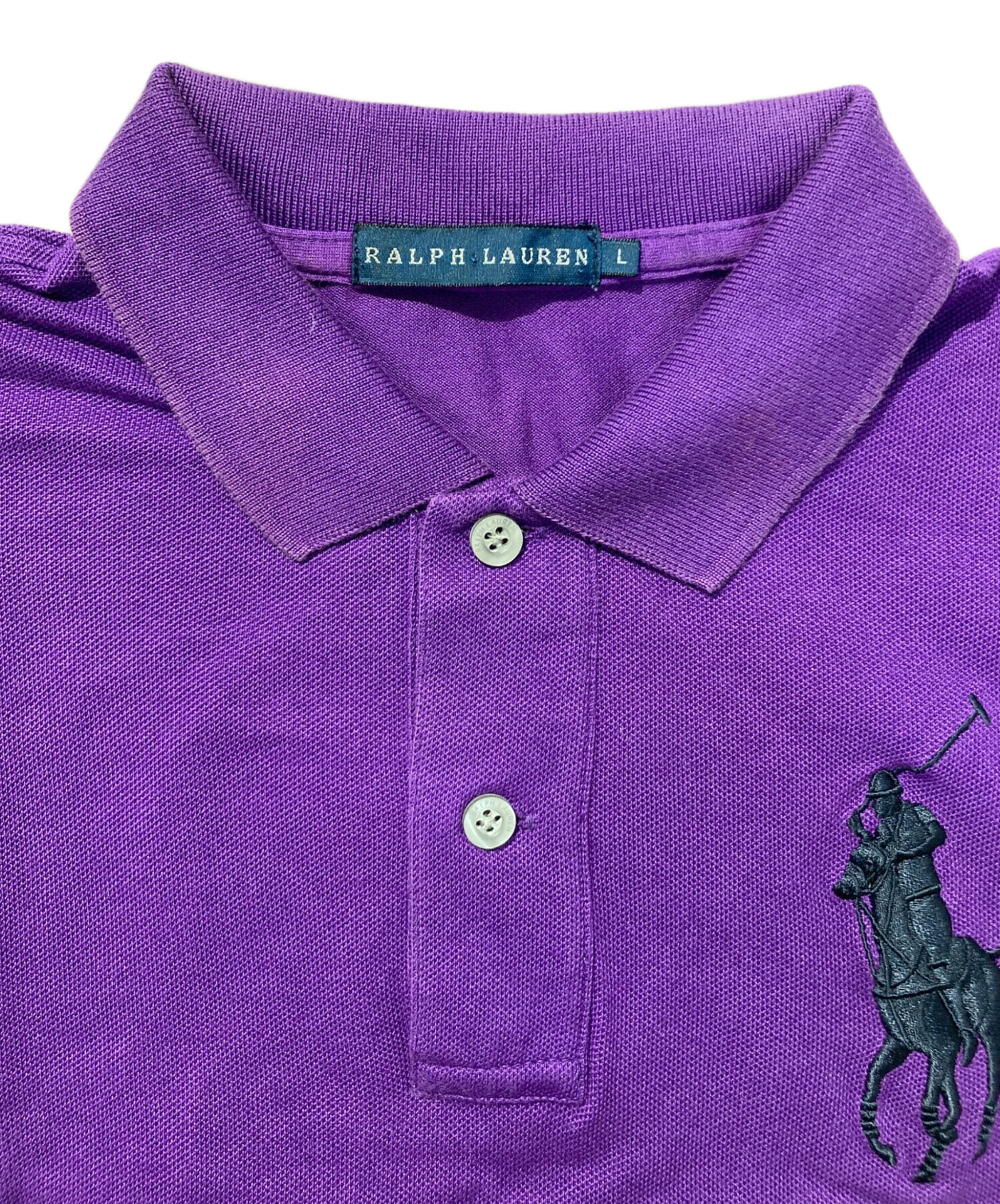 イタリア製 高級 ラルフローレン パープルレーベル 半袖 ポロシャツ Ralph Lauren Purple Label 半袖ポロシャツ ブラック - メルカリ