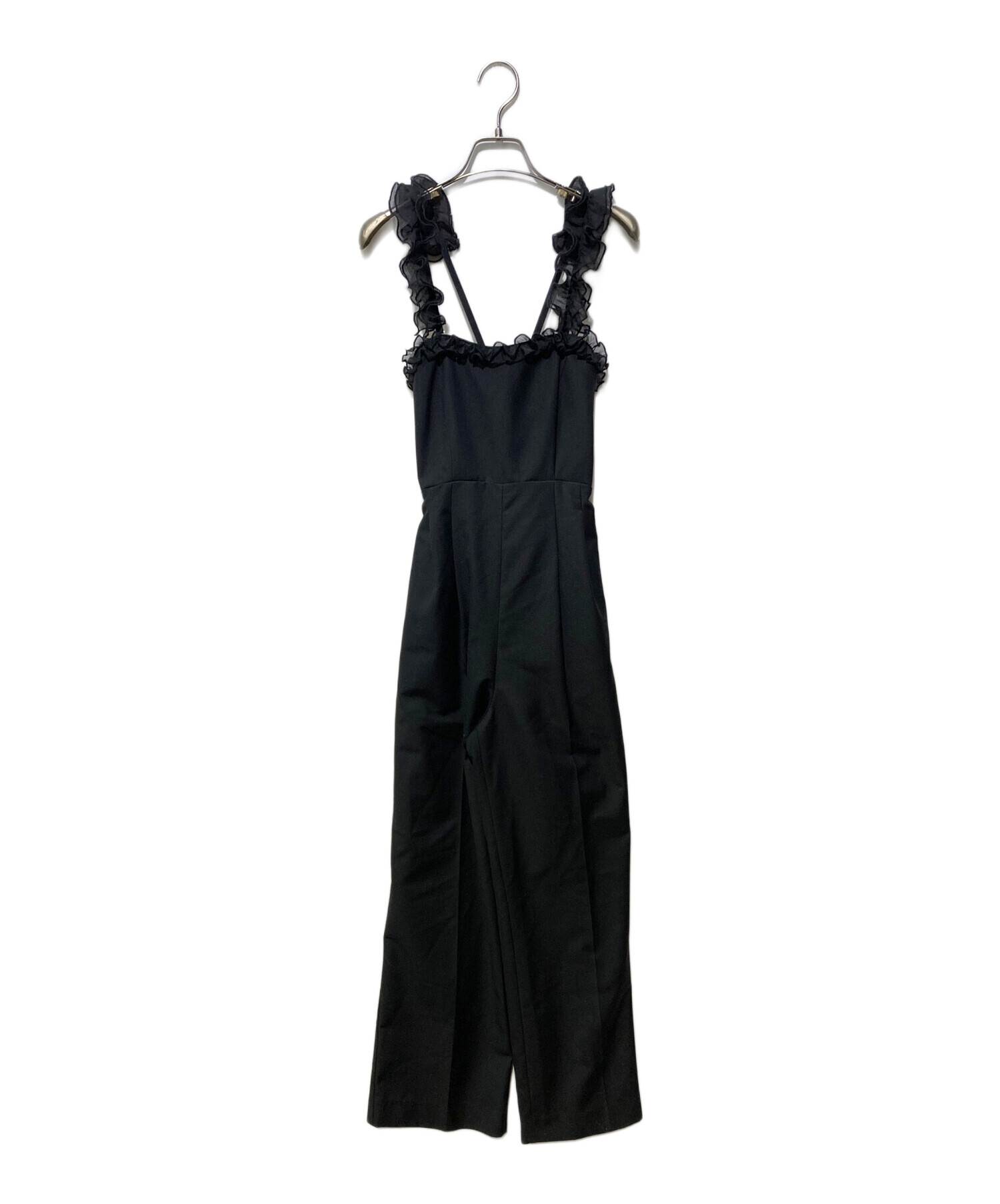 中古・古着通販】Ameri (アメリ) MEDI 2WAY FRILL ROMPERS ブラック
