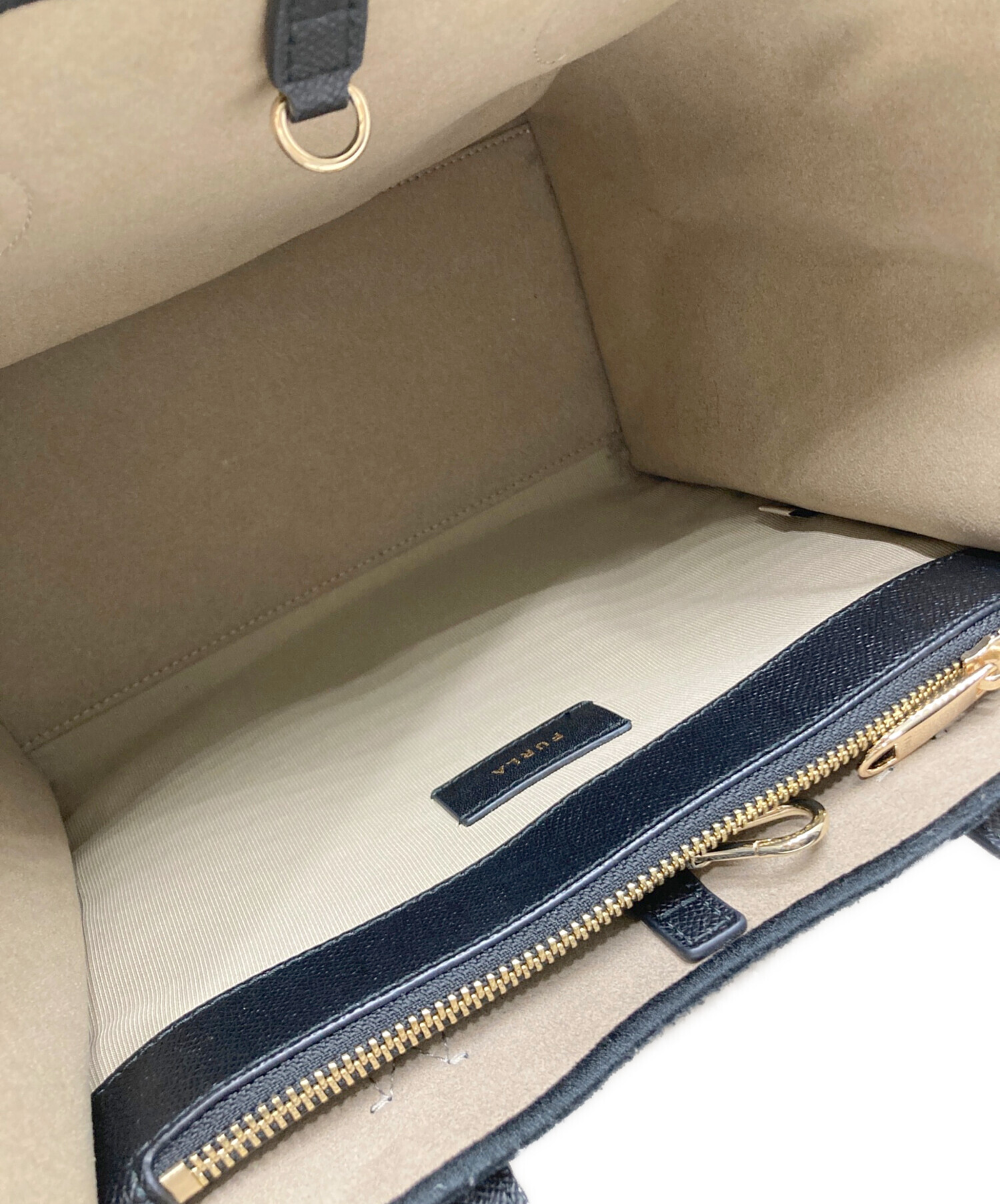 中古・古着通販】FURLA (フルラ) ハンドバッグ ベージュ｜ブランド