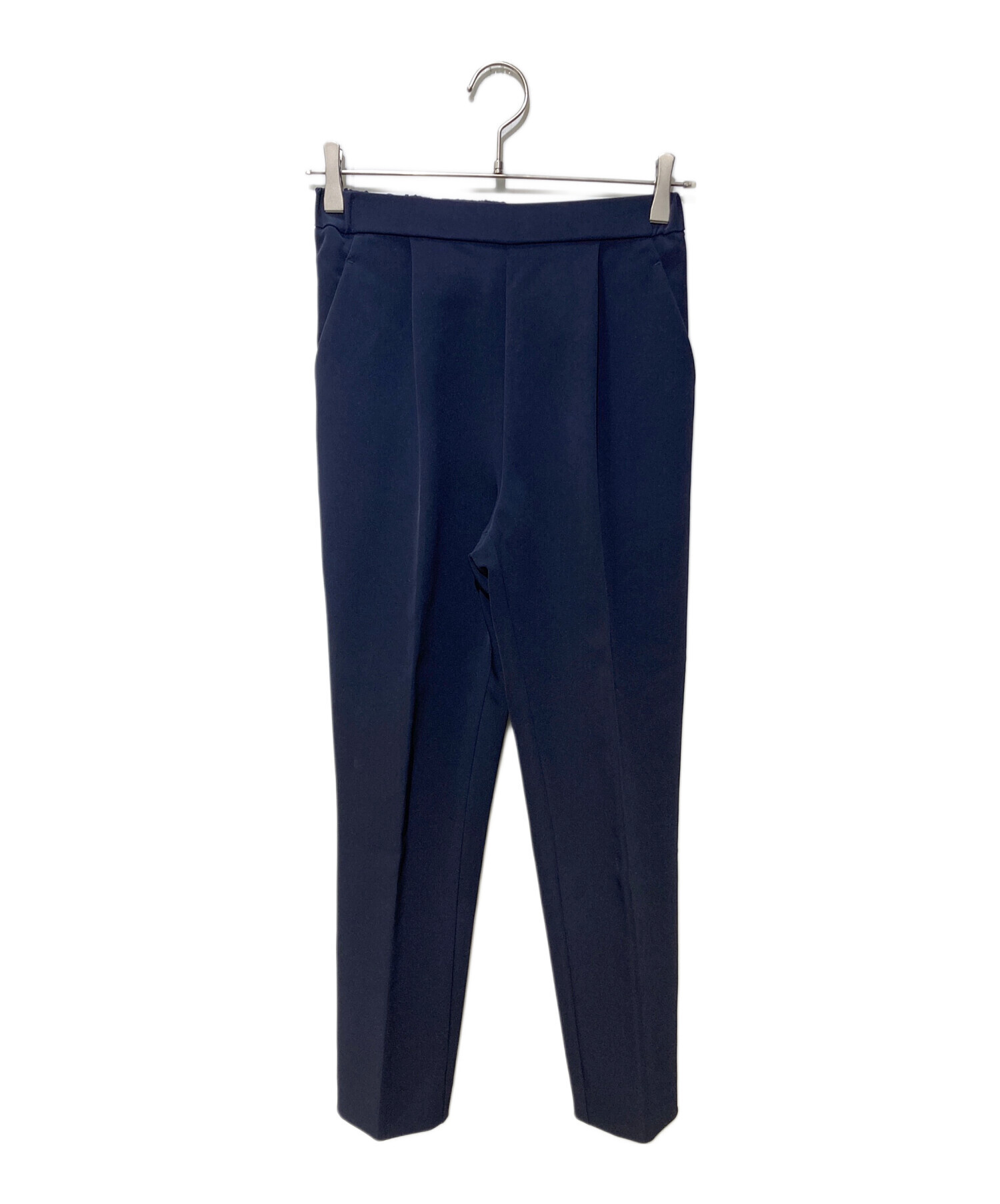 中古・古着通販】YORI (ヨリ) ダブルクロスパンツ ネイビー サイズ