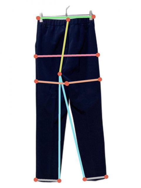 yori 新品未使用　パンツ　36 中古・古着通販】YORI (ヨリ) ダブルクロスパンツ ネイビー サイズ