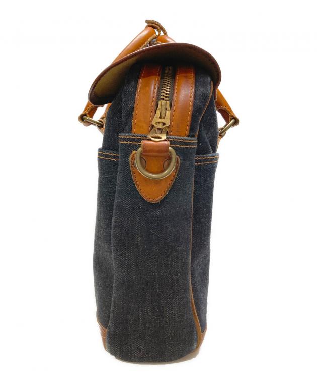 古*）様 【40's デポジットバッグ 2ケ】ビンテージ バンクバッグ RRL 中古・古着通販】RRL (ダブルアールエル) デニム&レザーハンドバッグ