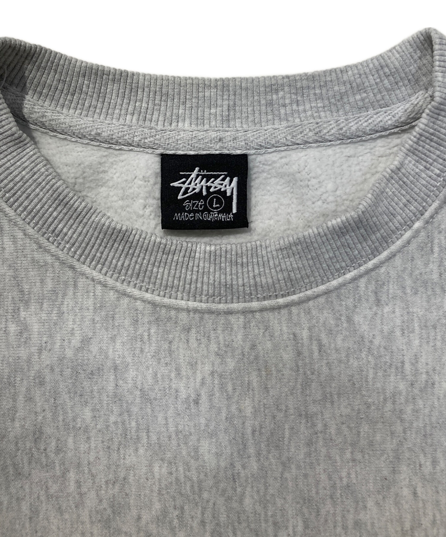 中古・古着通販】stussy (ステューシー) LETTERMAN CREWSロゴ