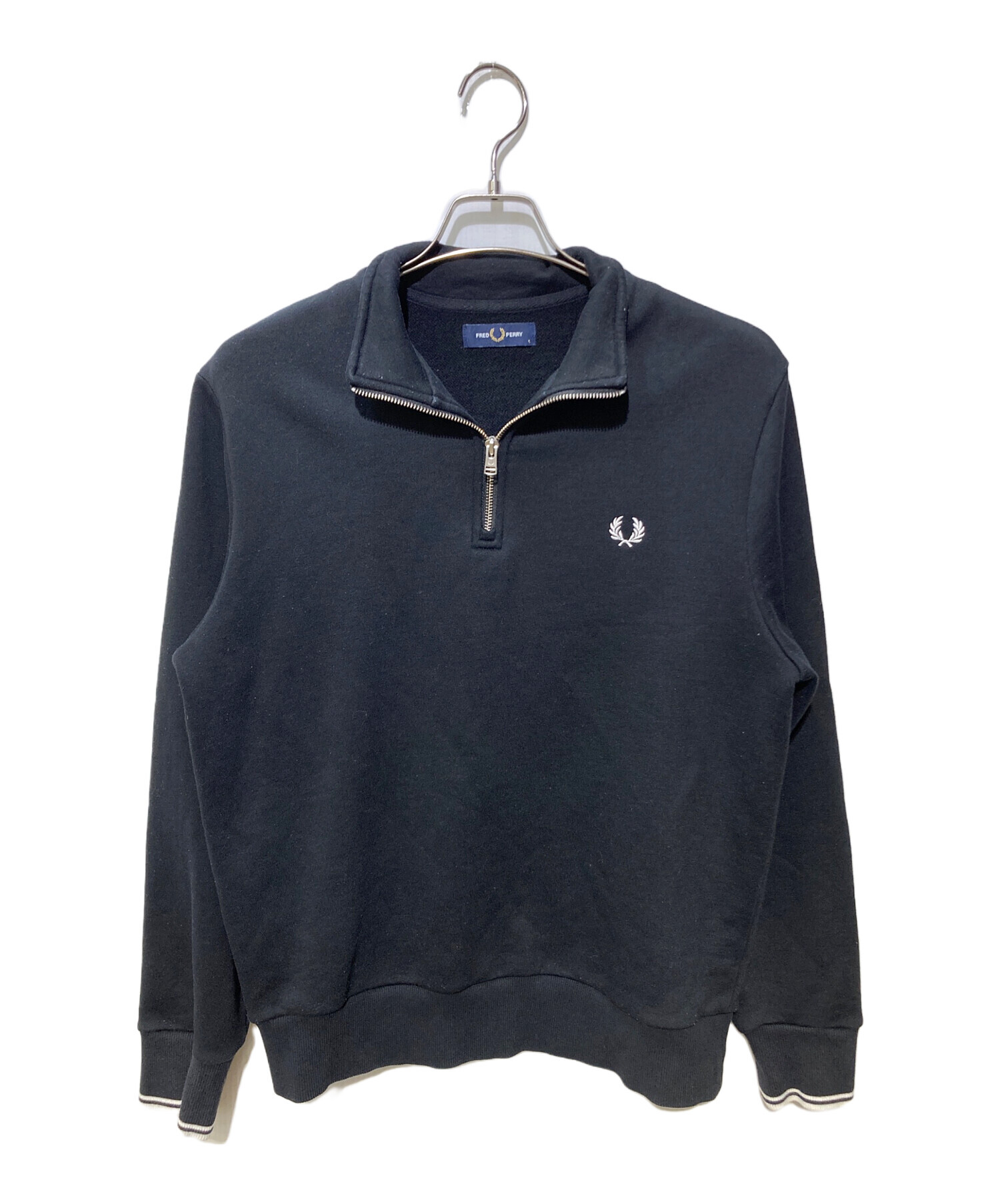 FRED PERRY ハーフジップ スウェット タグ付き 中古・古着通販】FRED PERRY (フレッドペリー) ハーフジップスウェット