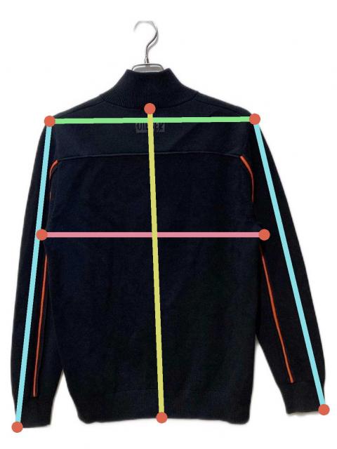 中古・古着通販】DIESEL (ディーゼル) ジップニット ブラック サイズ:M