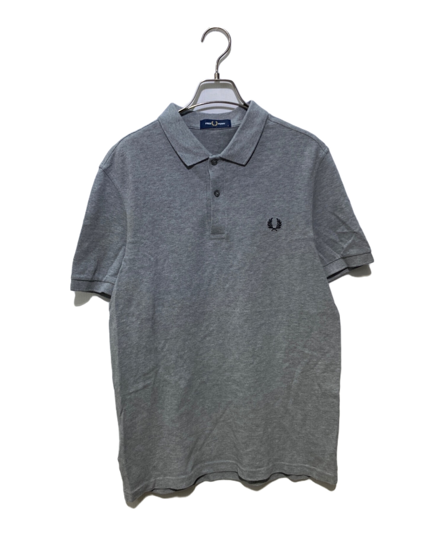 FRED PERRY ポロシャツ　グレー 中古・古着通販】FRED PERRY (フレッドペリー) 半袖ポロシャツ グレー