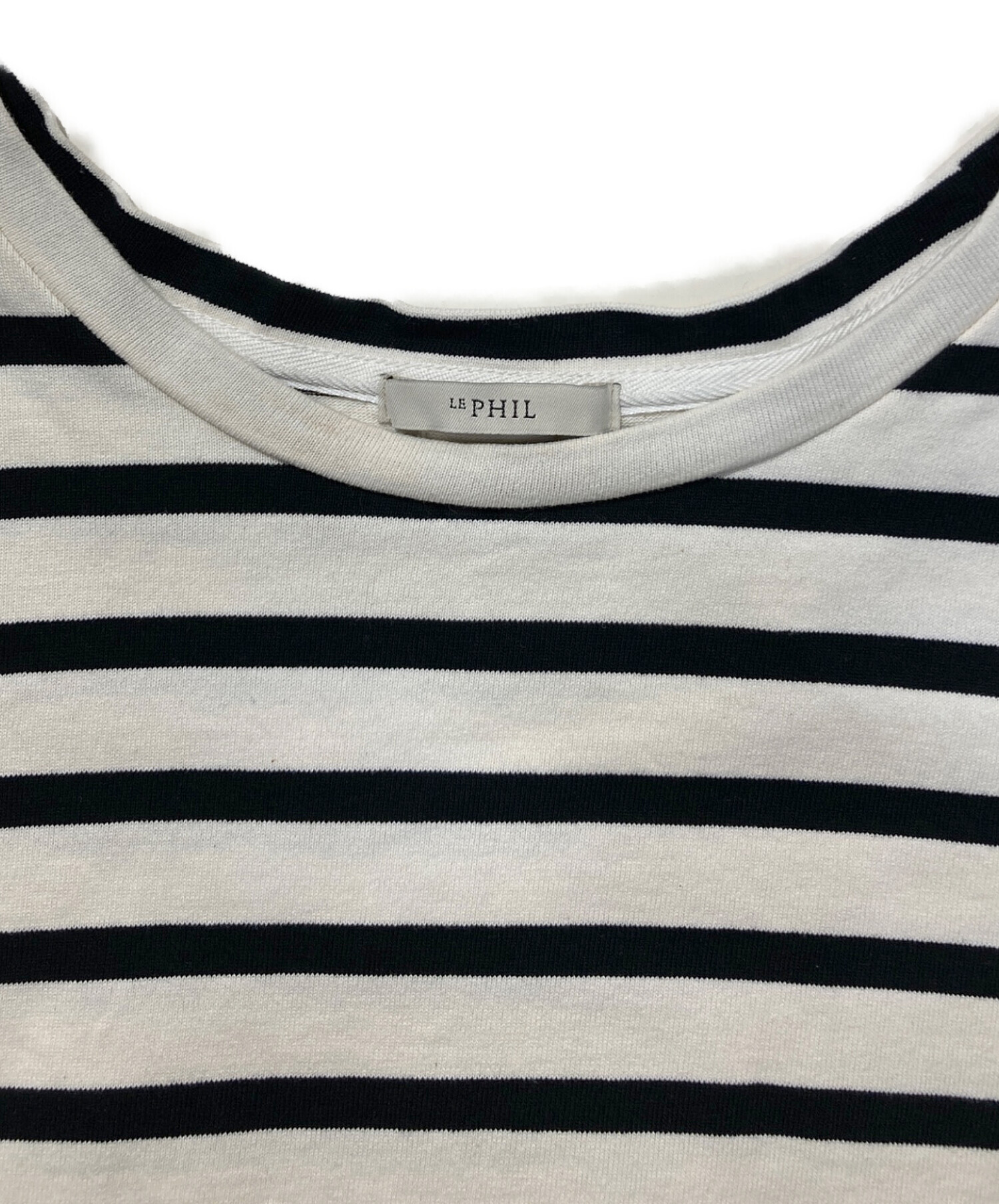 1453【LE PHIL ルフィル】バックスリットラスティックジャージーBIG 中古・古着通販】LE PHIL (ル フィル) バックスリットラスティック