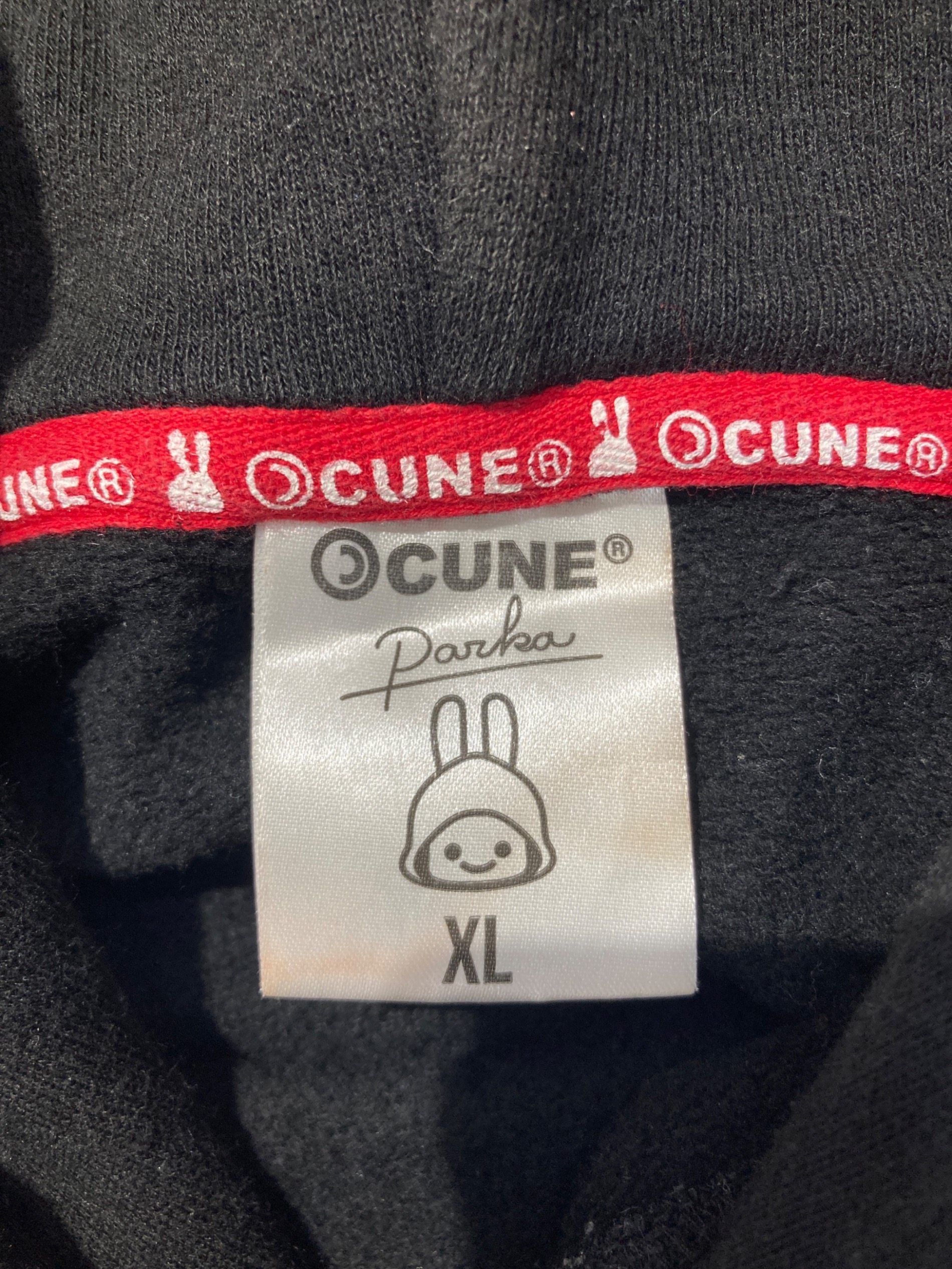 中古・古着通販】CUNE (キューン) プルオーバーパーカー ブラック