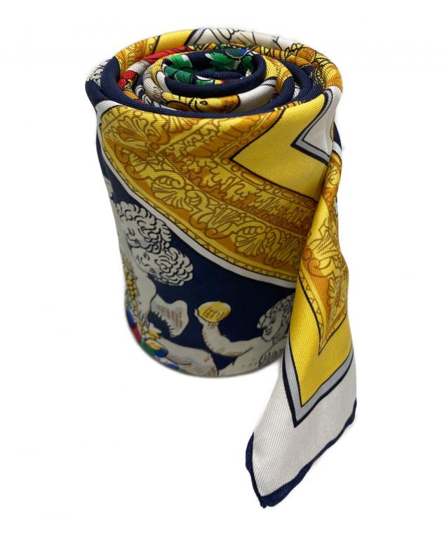 中古・古着通販】CELINE (セリーヌ) シルクスカーフ イエロー サイズ