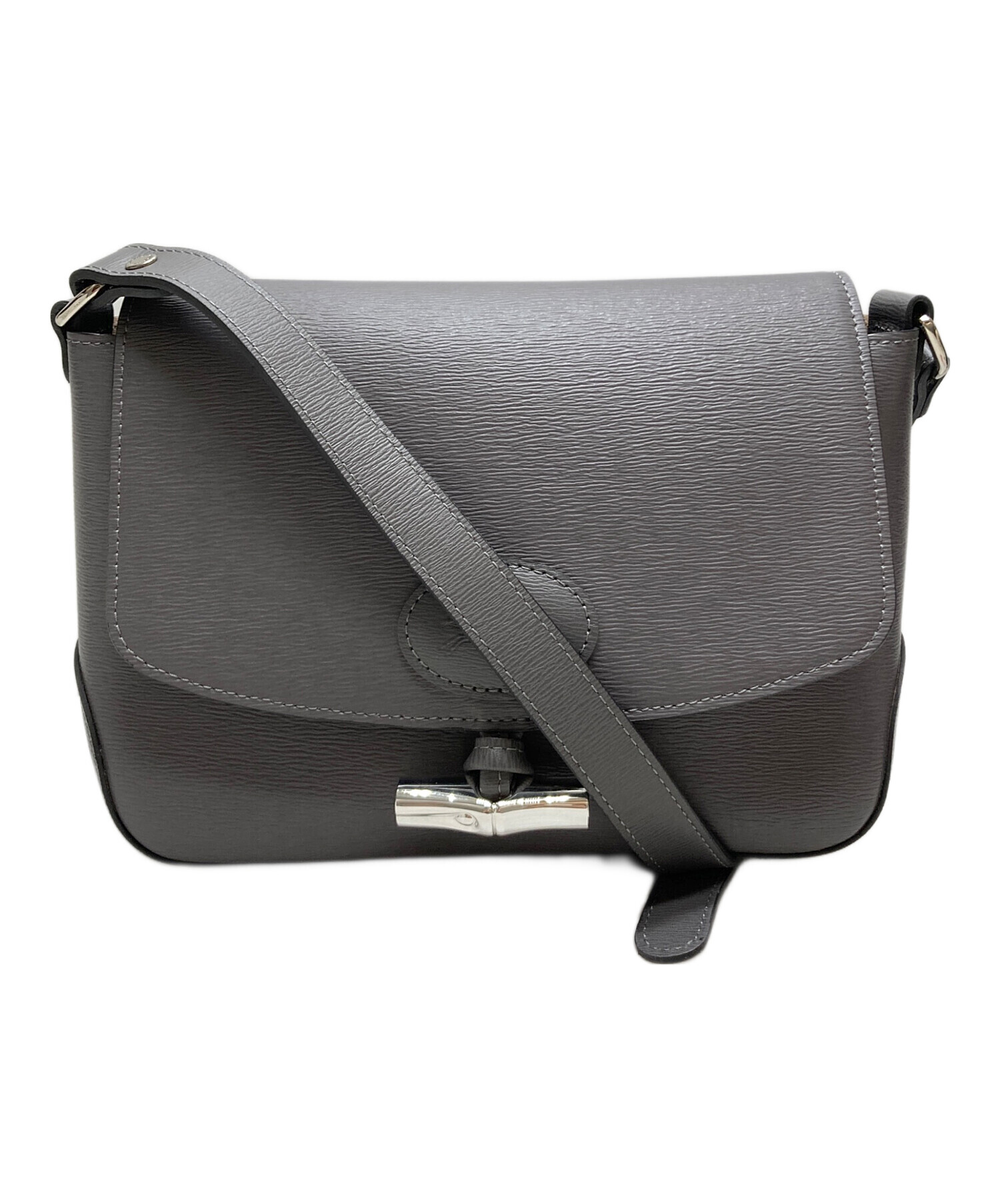 グレー ロンシャン ショルダー 中古・古着通販 LONGCHAMP ロンシャン