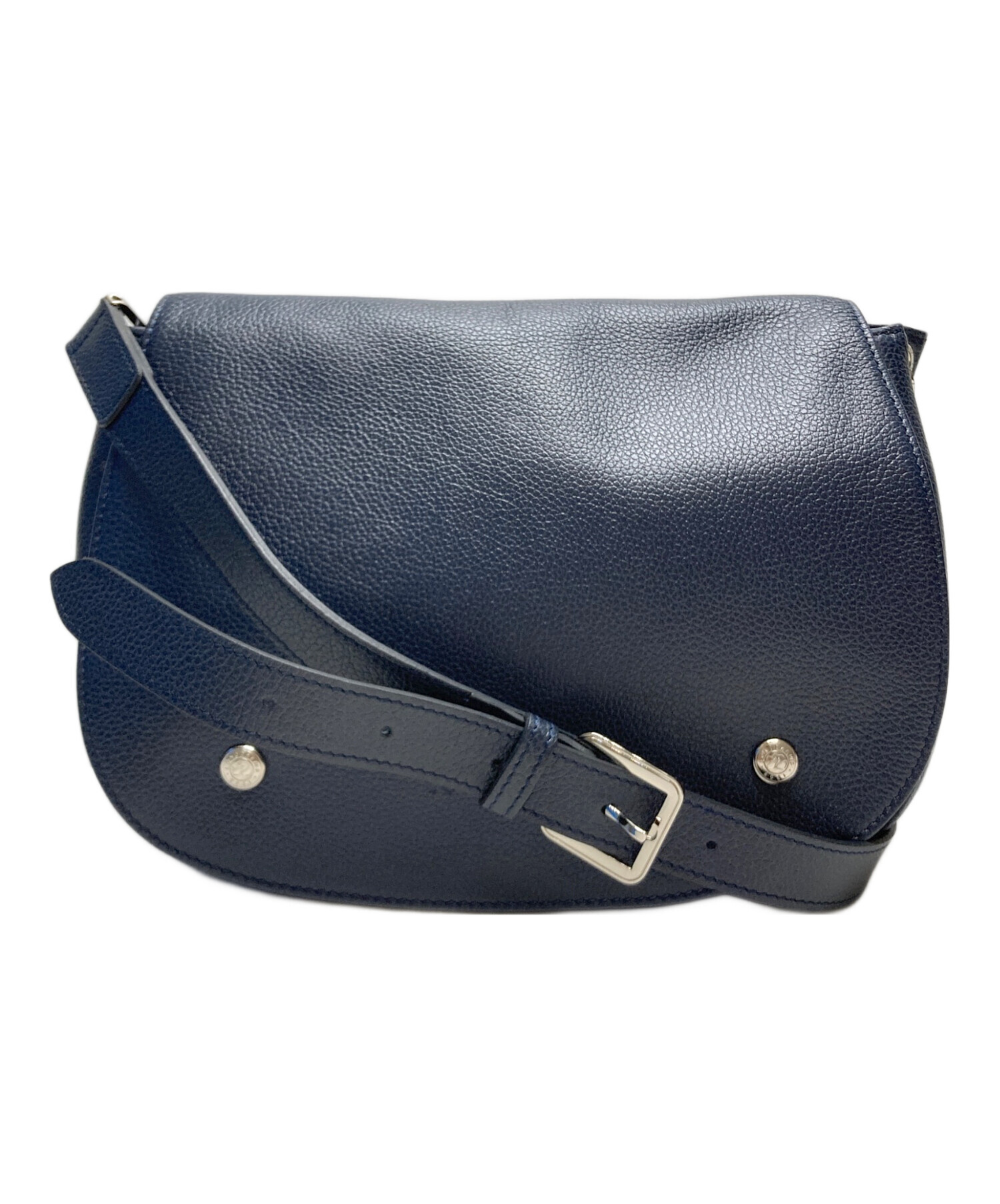 中古・古着通販】LONGCHAMP (ロンシャン) レザーショルダーバッグ 
