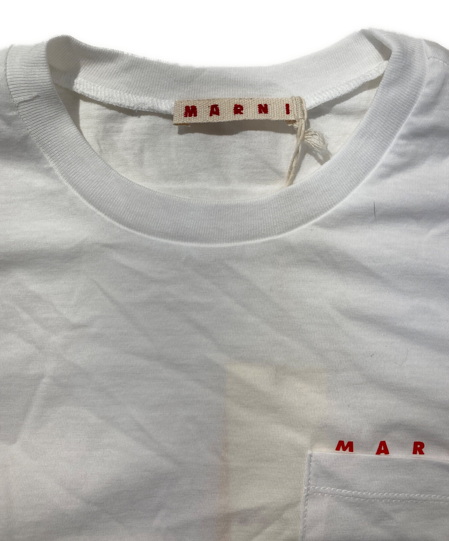 中古・古着通販】MARNI (マルニ) ポケットTシャツ ホワイト サイズ 