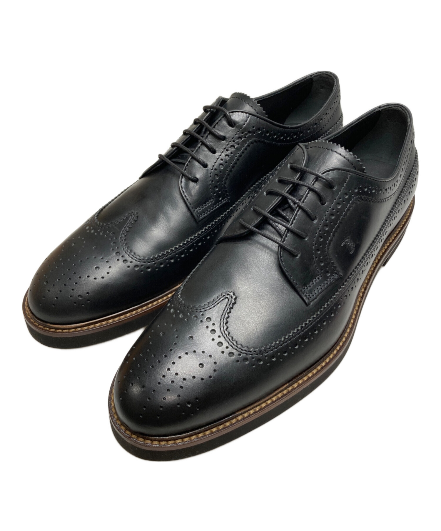 中古・古着通販】TOD'S (トッズ) ウィングチップシューズ ブラック