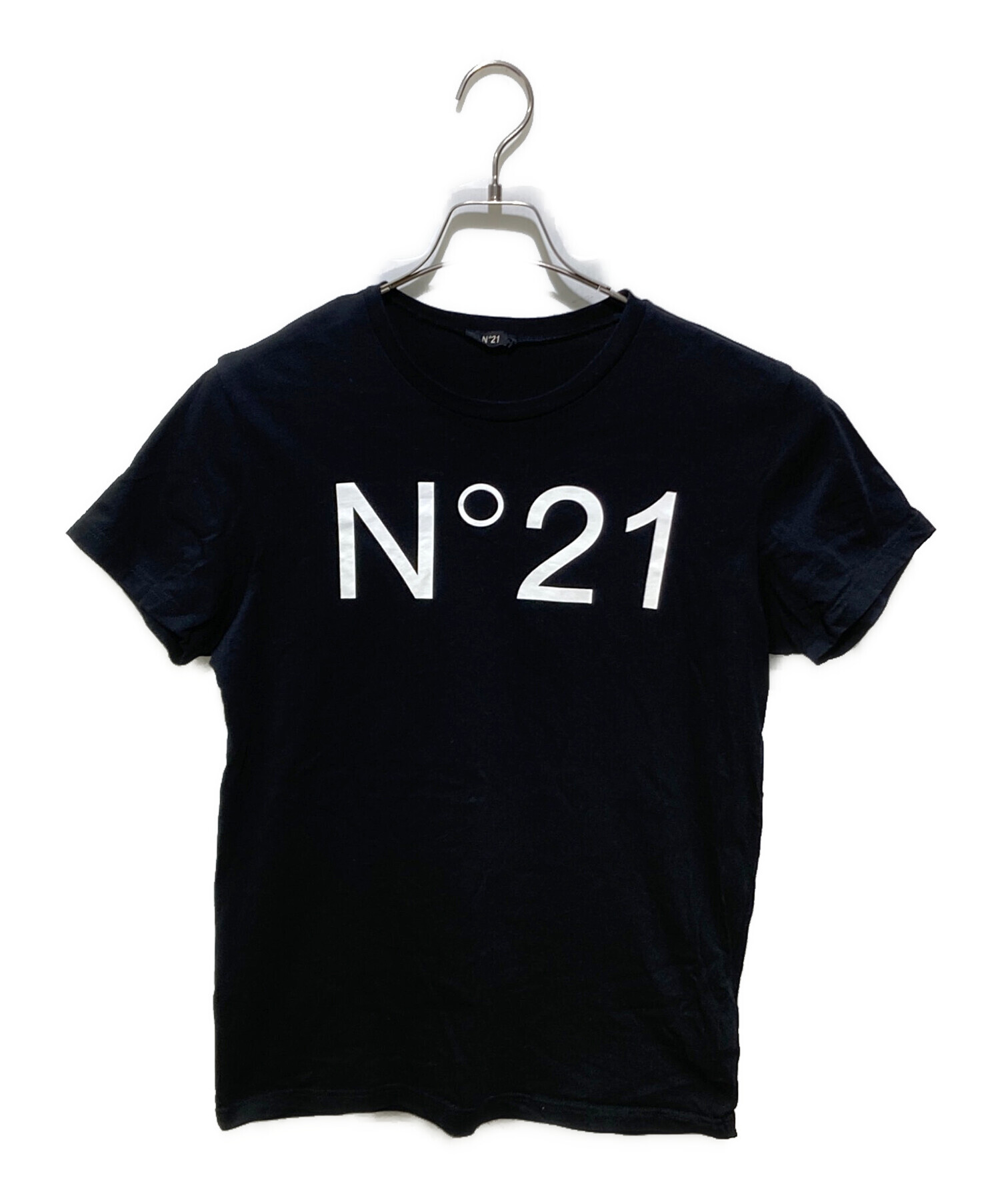 お値下げ☆未使用品☆N°21 ヌメロヴェントゥーノ　Tシャツ　黒 中古・古着通販】N°21 (ヌメロヴェントゥーノ) Tシャツ ブラック