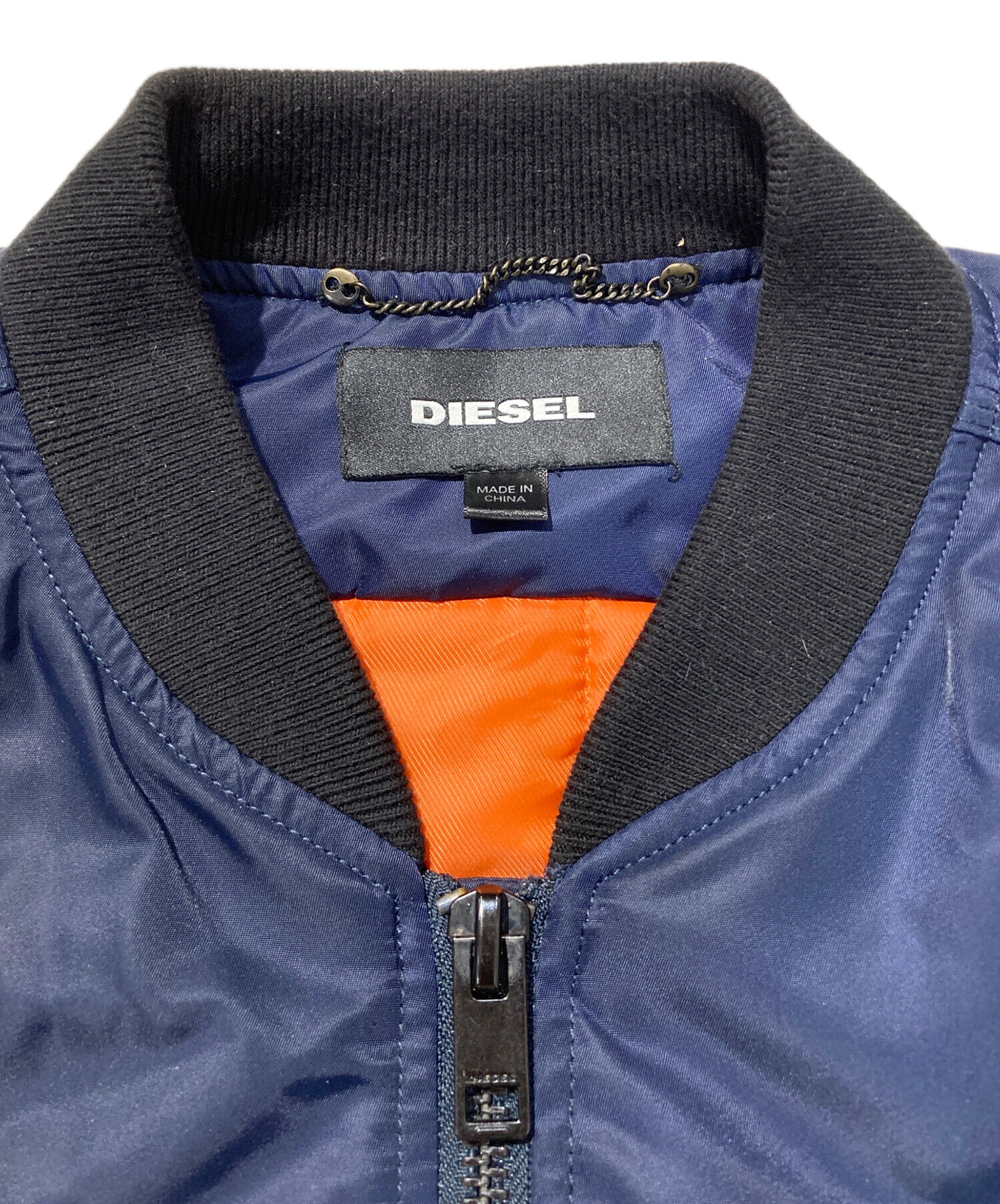 中古・古着通販】DIESEL (ディーゼル) MA-1ジャケット ネイビー サイズ