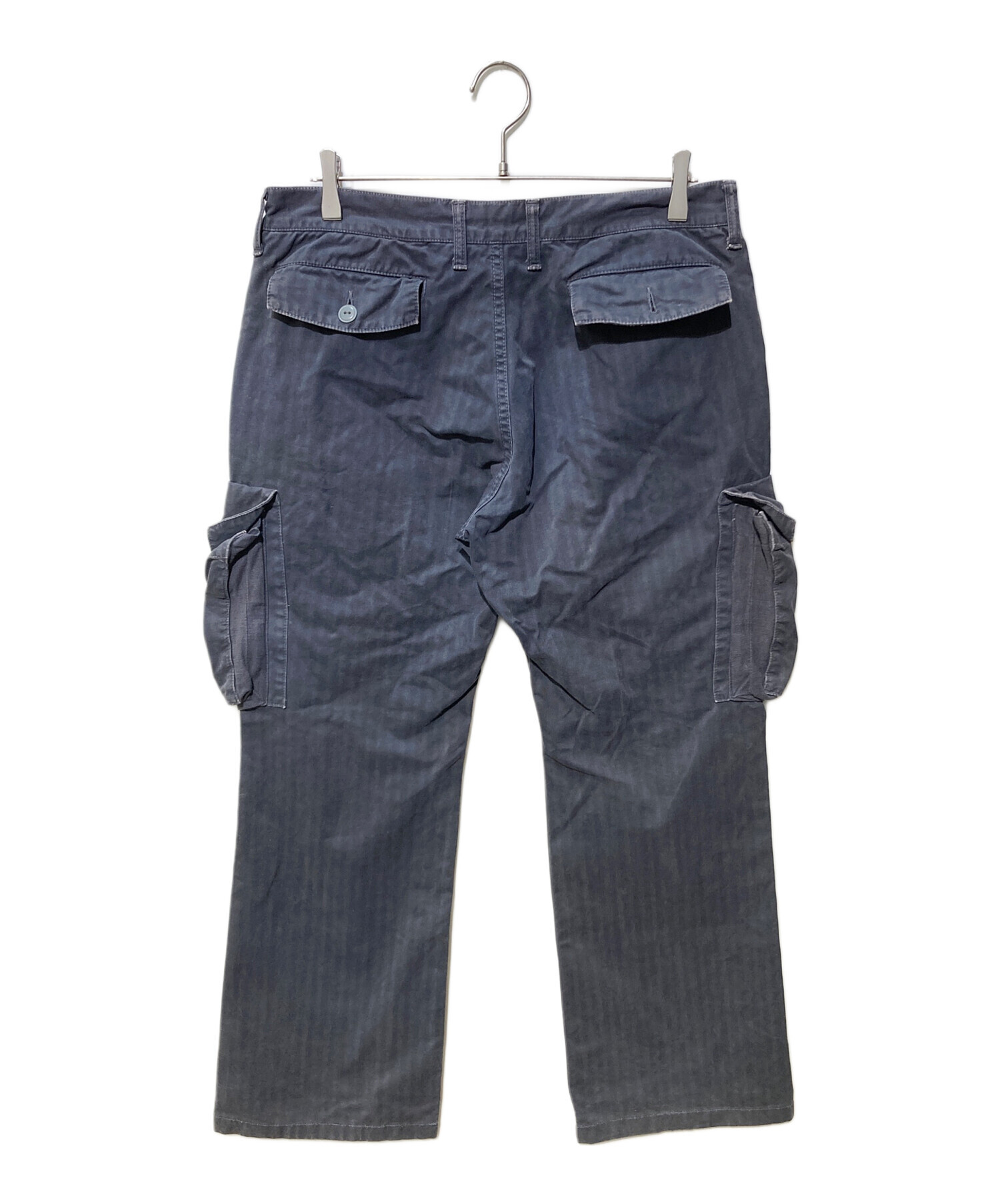 中古・古着通販】KAPITAL (キャピタル) コットンカーゴパンツ ネイビー