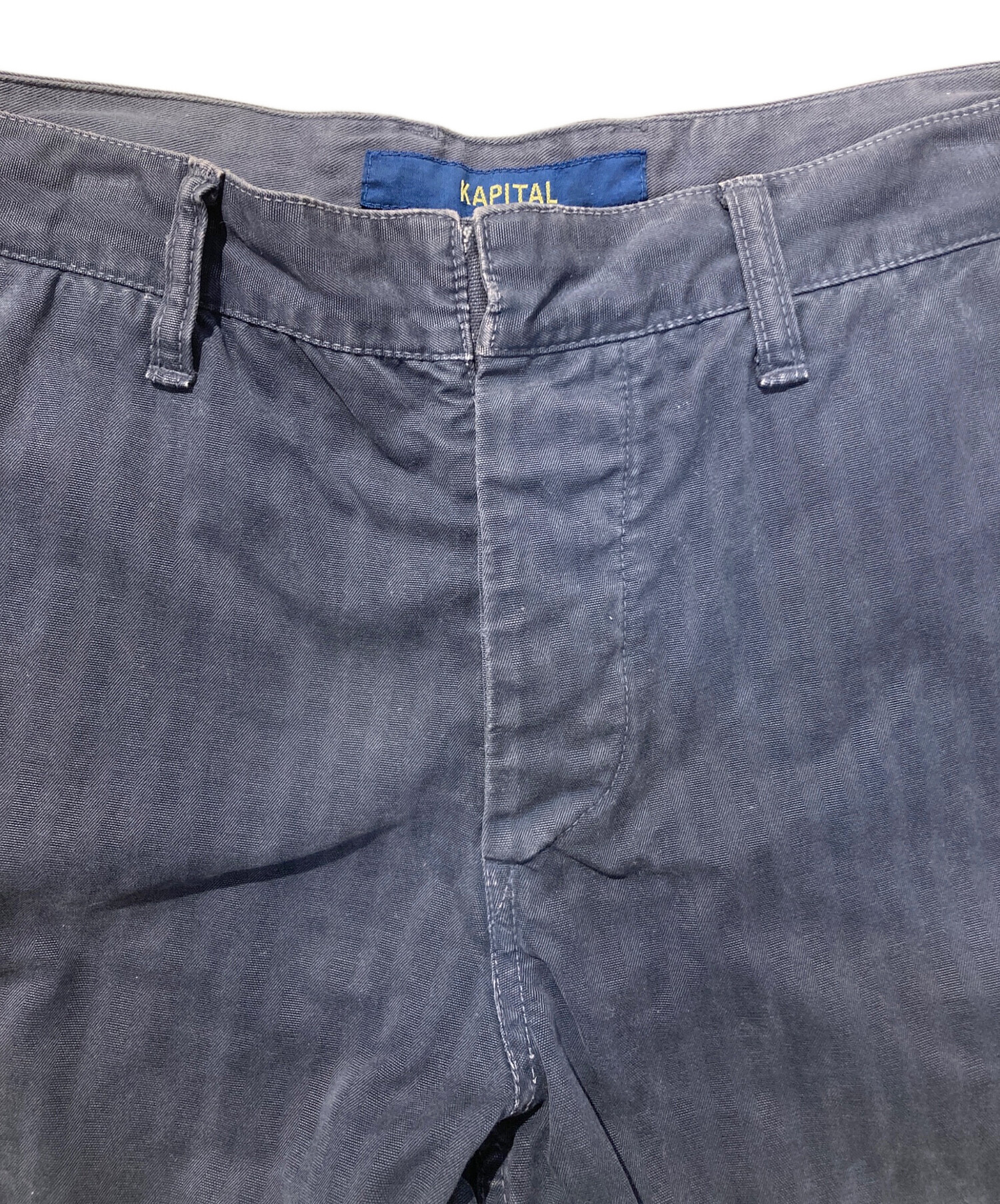 中古・古着通販】KAPITAL (キャピタル) コットンカーゴパンツ ネイビー