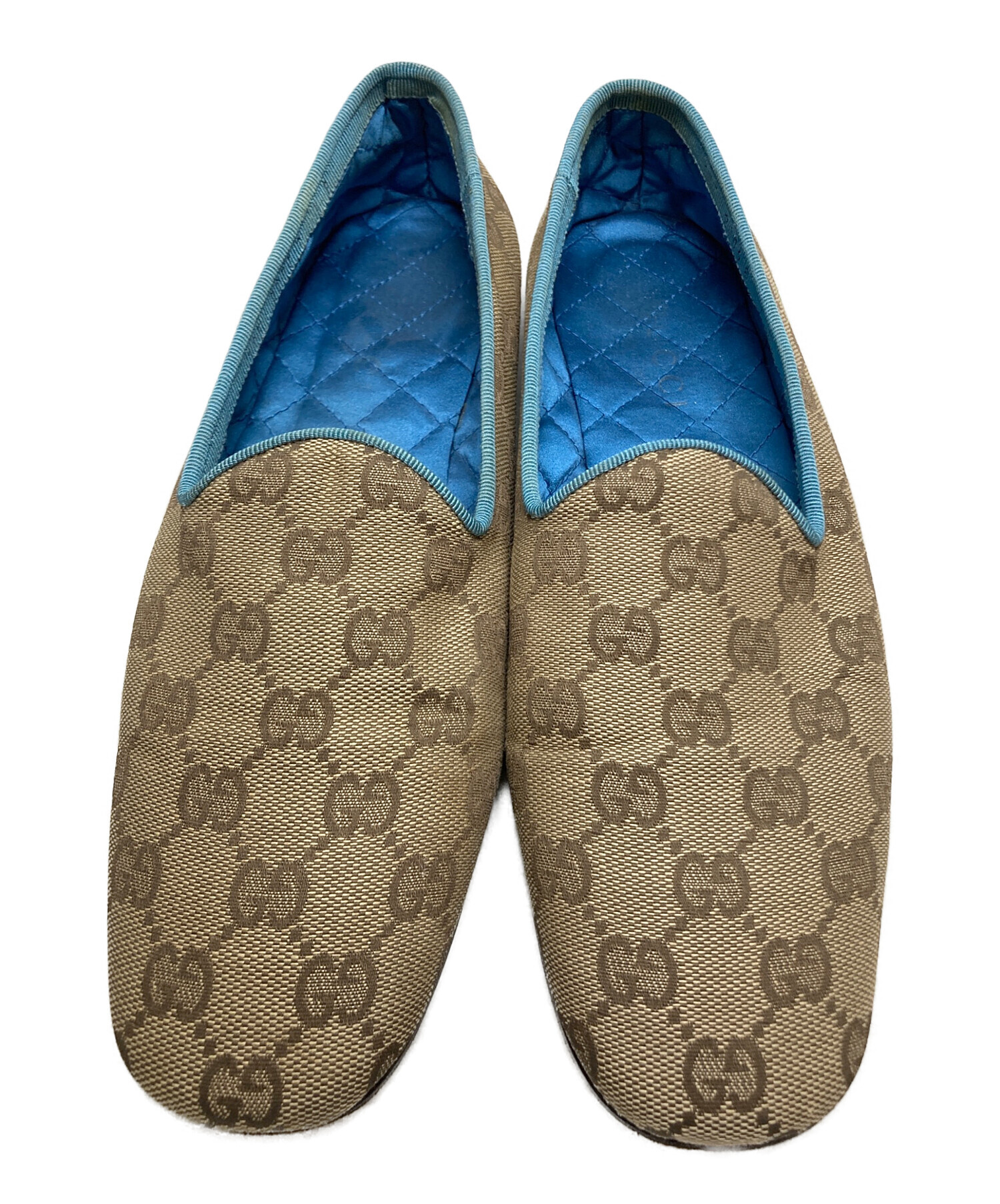 中古・古着通販】GUCCI (グッチ) モノグラムGGキャンバススリッポン 
