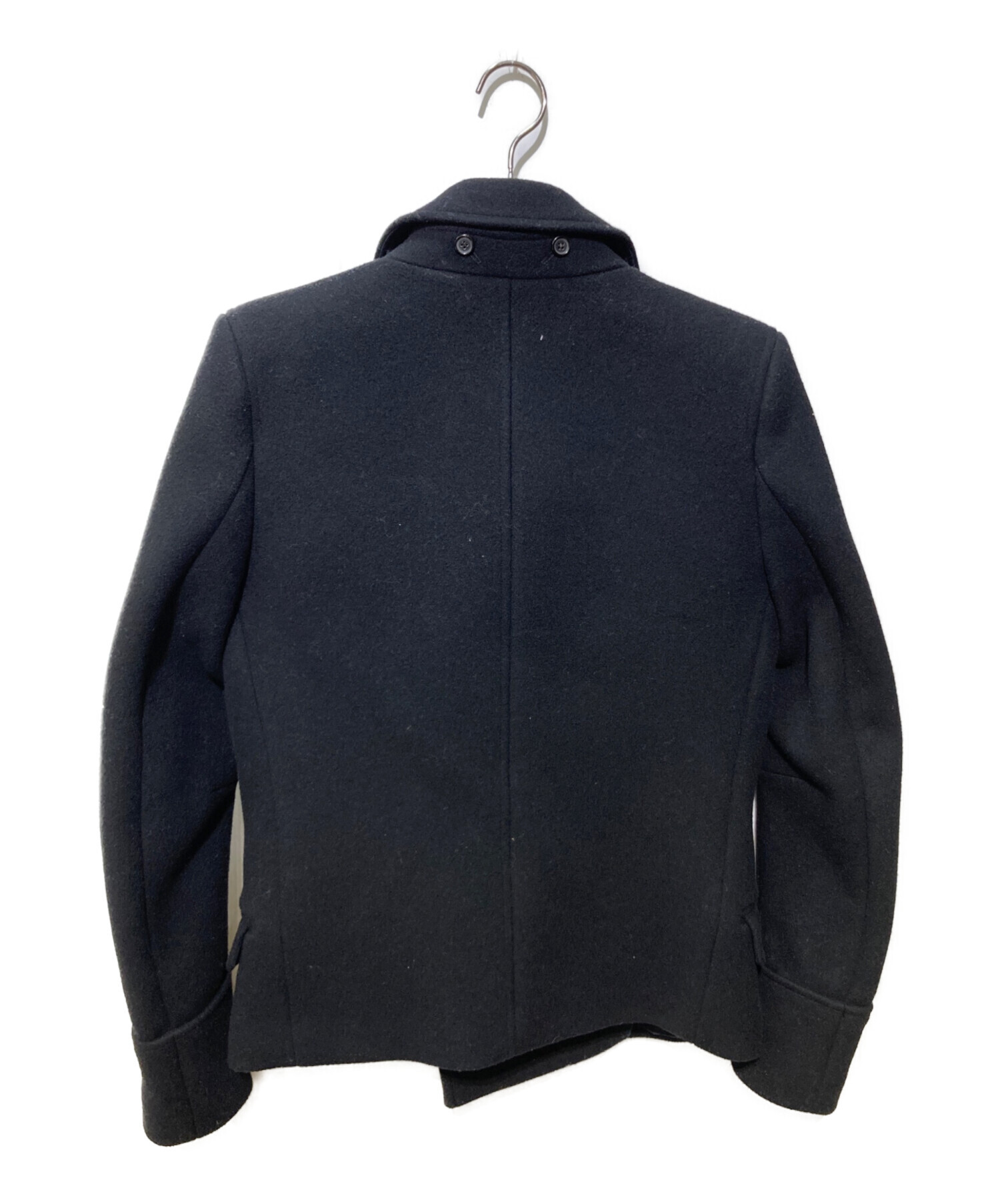 BALMAIN バルマン ナポレオンジャケット Pコート 中古・古着通販】BALMAIN (バルマン) ナポレオンPコート ブラック