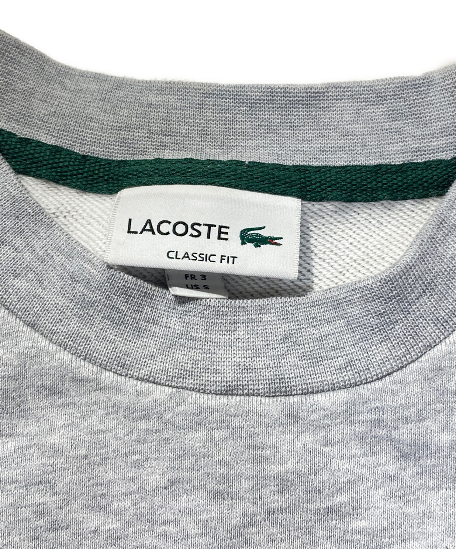 中古・古着通販】LACOSTE (ラコステ) スウェット グレー サイズ:S 