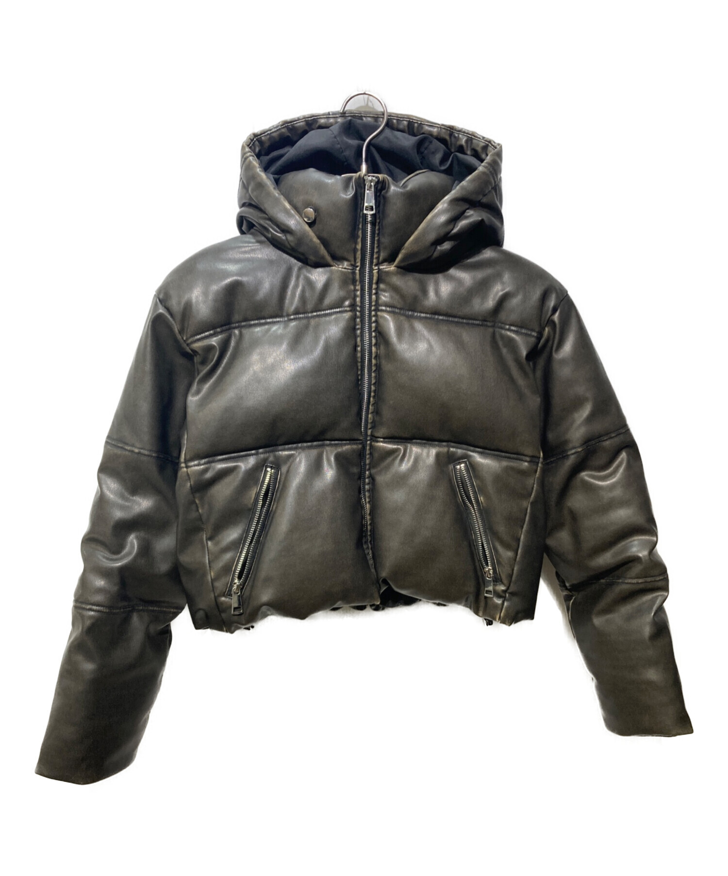 中古・古着通販】ZARA (ザラ) フェイクレザーパフィジャケット