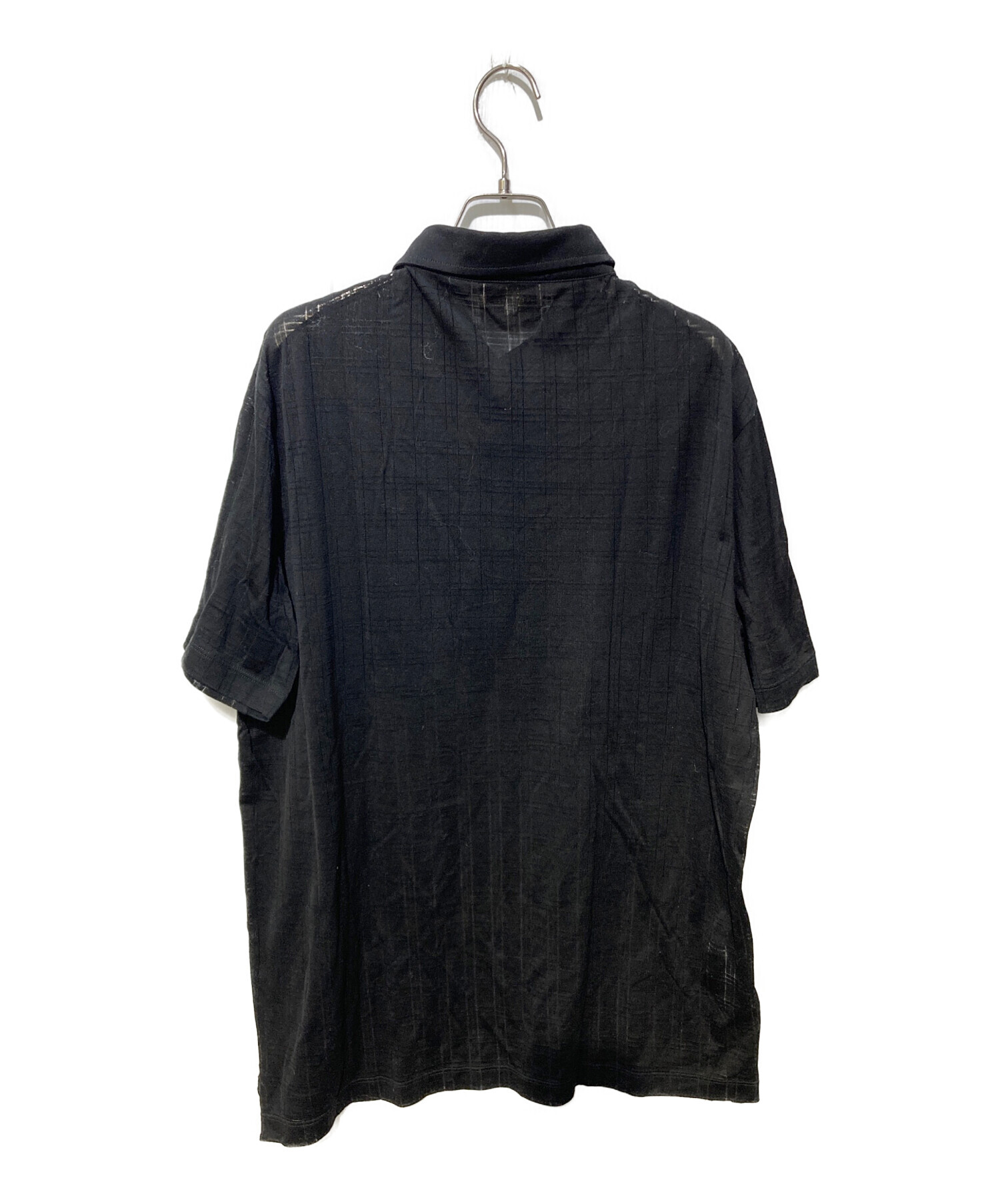 HERMES ブラック　ポロシャツ　M 中古・古着通販】HERMES (エルメス) ポロシャツ ブラック サイズ:XXL